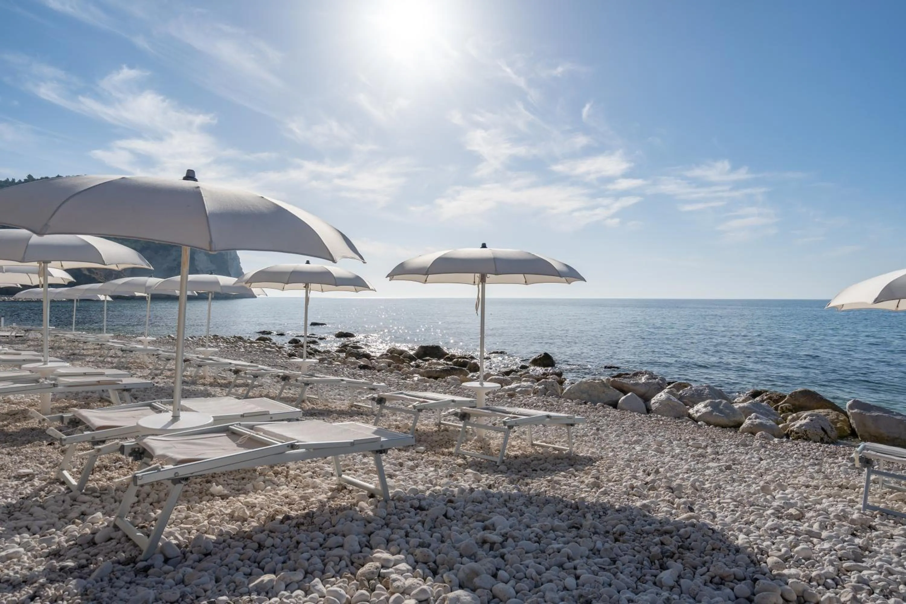 Beach in La Casa E Il Mare, Private Bay Hotel