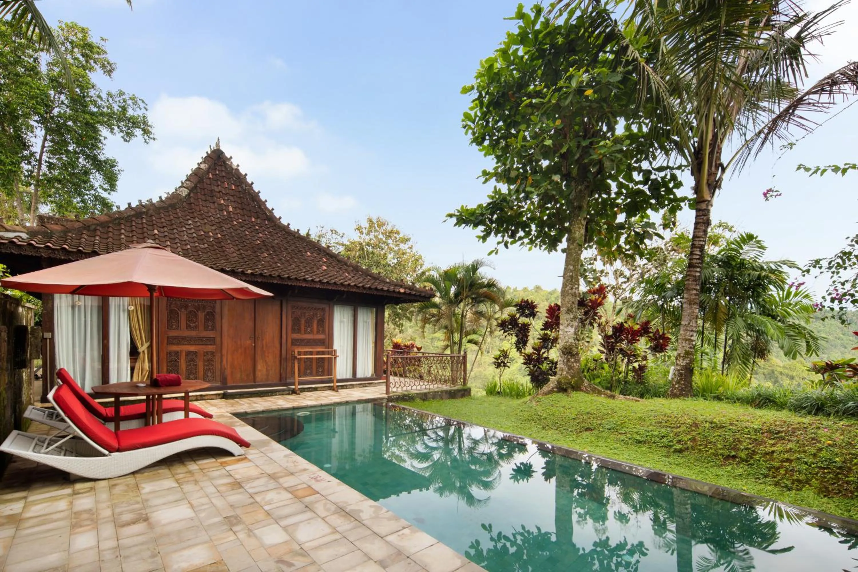 Pool view in Ayung Resort Ubud