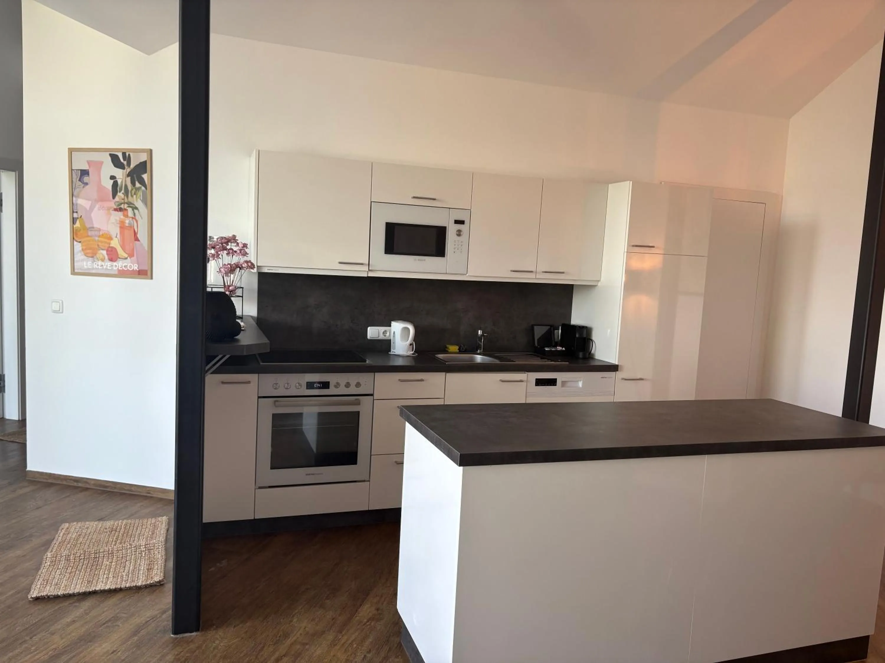 Kitchen or kitchenette in Hotel Stiegler Bed & Breakfast