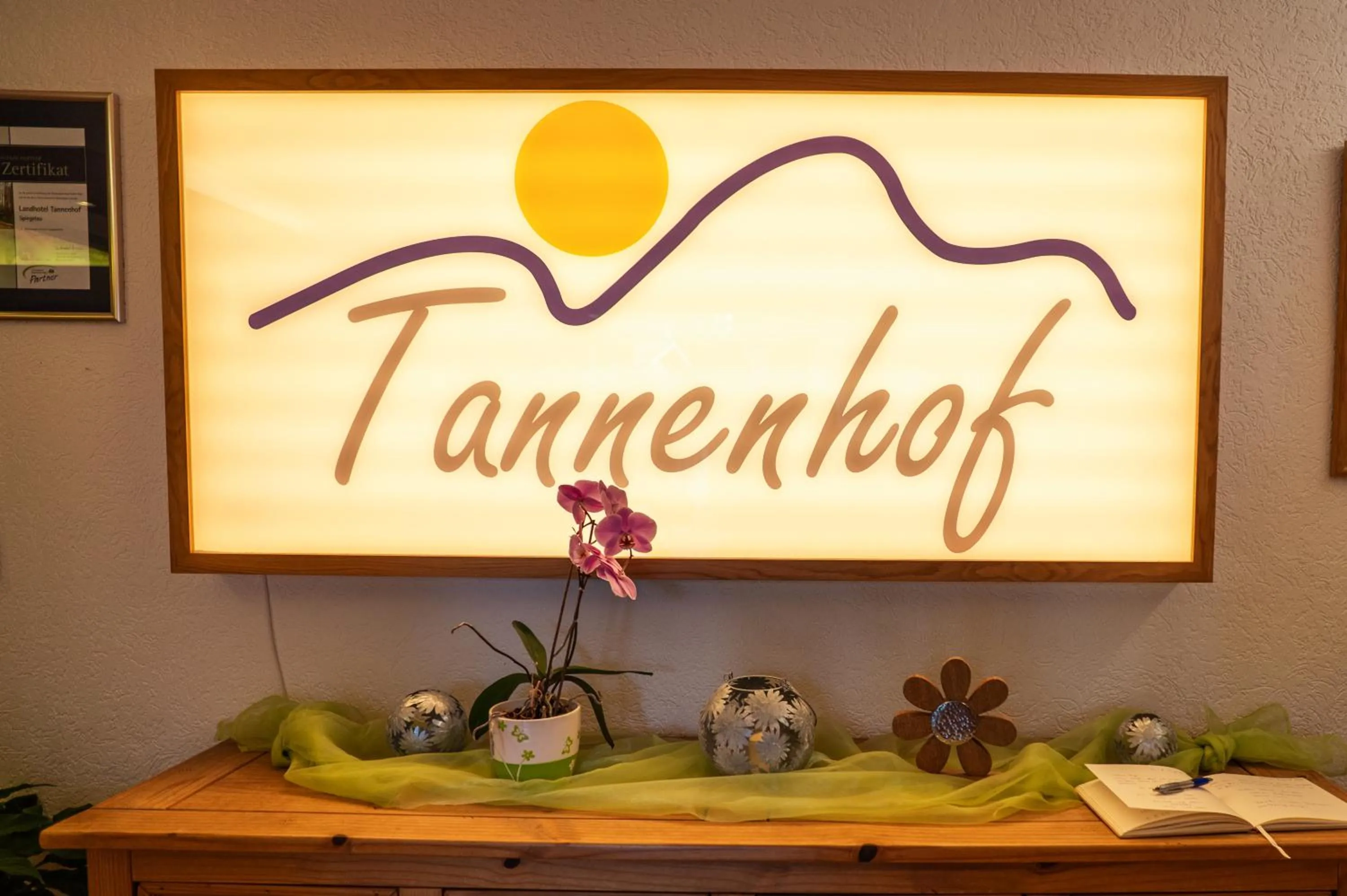 Lobby or reception in Landhotel Tannenhof