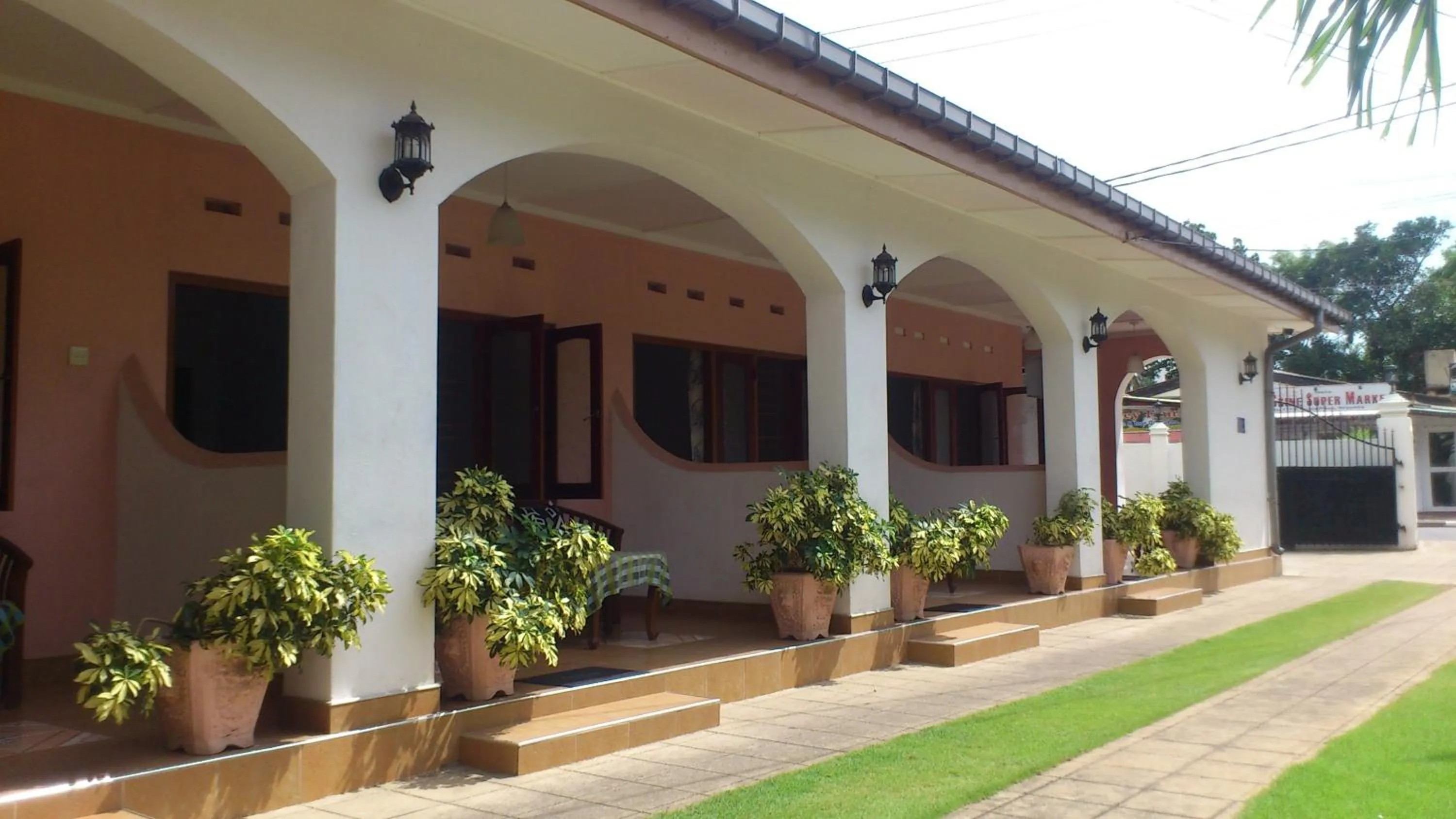 Balcony/Terrace in Ocean View tourist guest house at Negombo beach near the airport