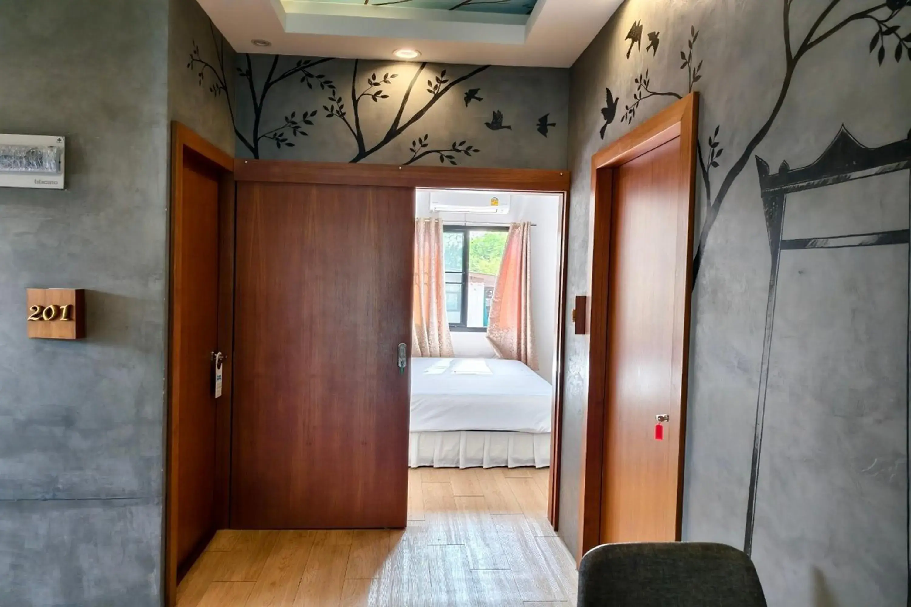 Photo of the whole room, Bed in Lilliput Riverside Bangkachao Photo of the whole room, Bed in Lilliput Riverside Bangkachao