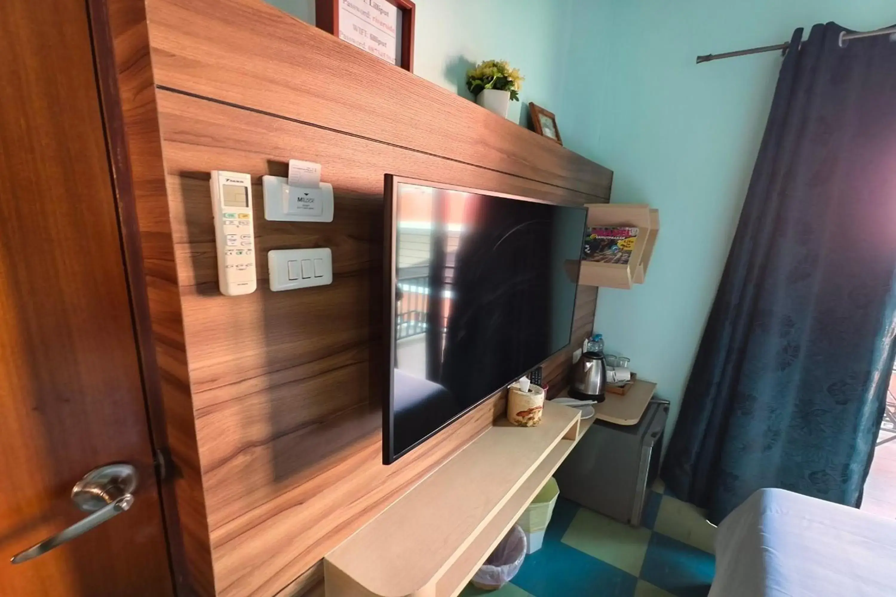 TV and multimedia, Bed in Lilliput Riverside Bangkachao TV and multimedia, Bed in Lilliput Riverside Bangkachao