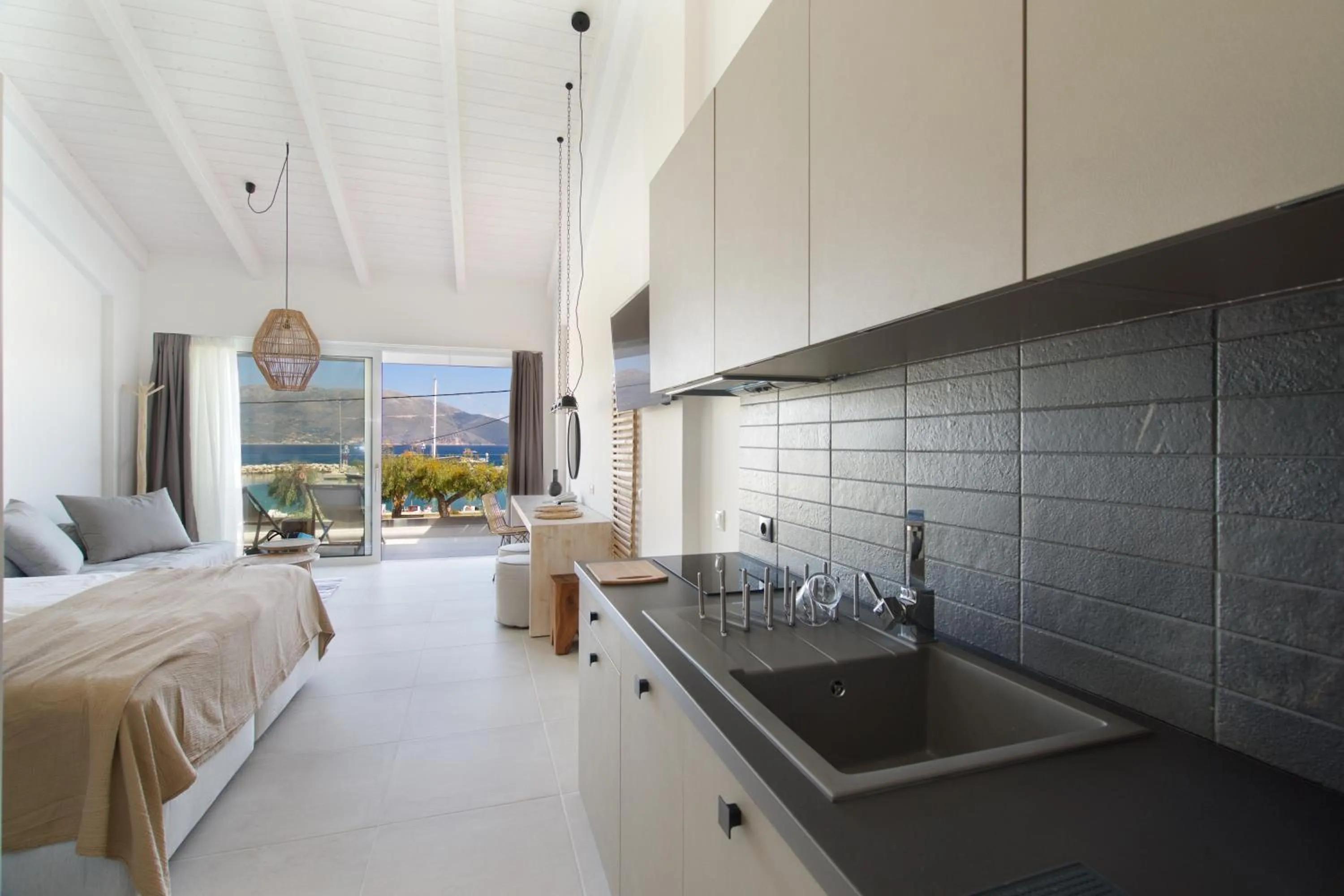 Kitchen or kitchenette in Alancia Suites