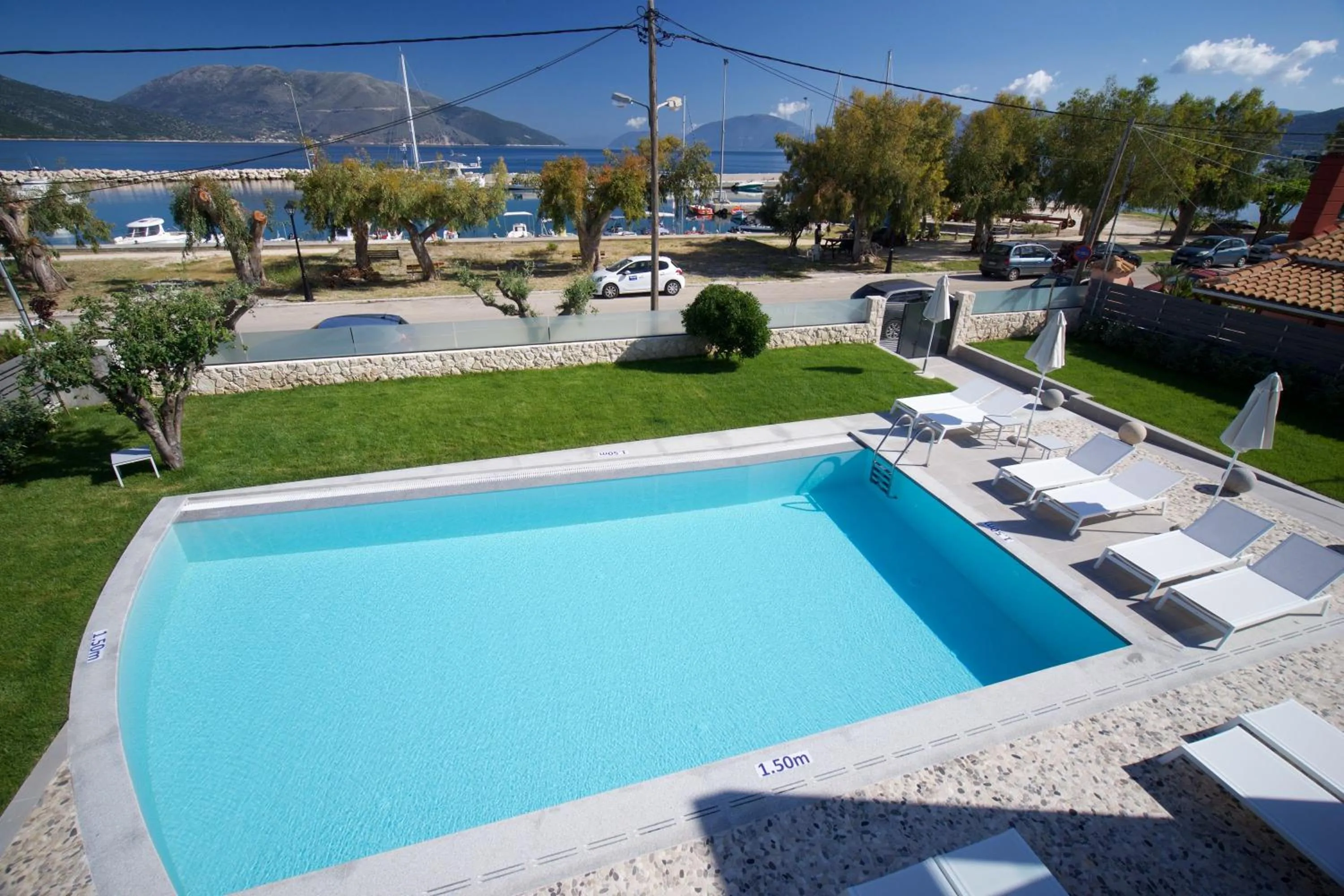 Pool view in Alancia Suites