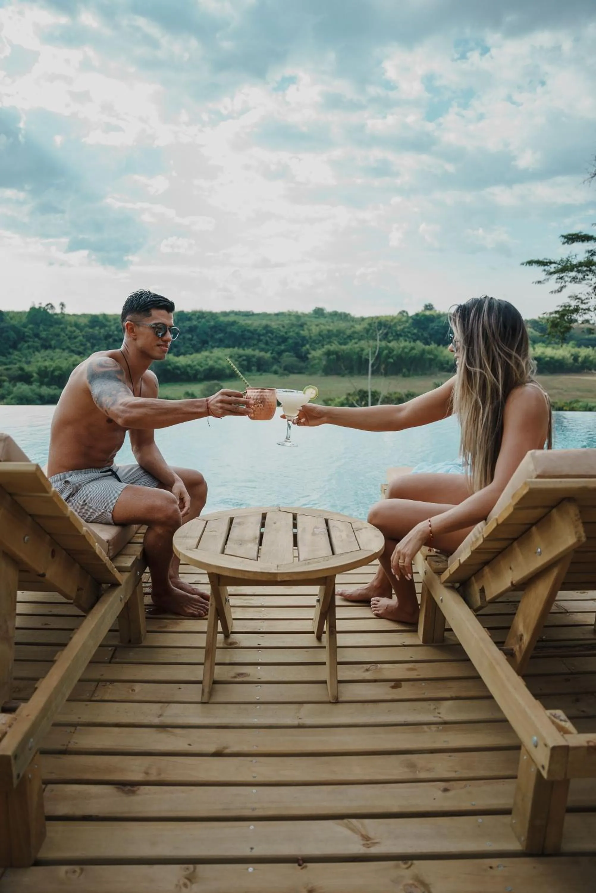 Swimming pool in Glamping Entre Rios