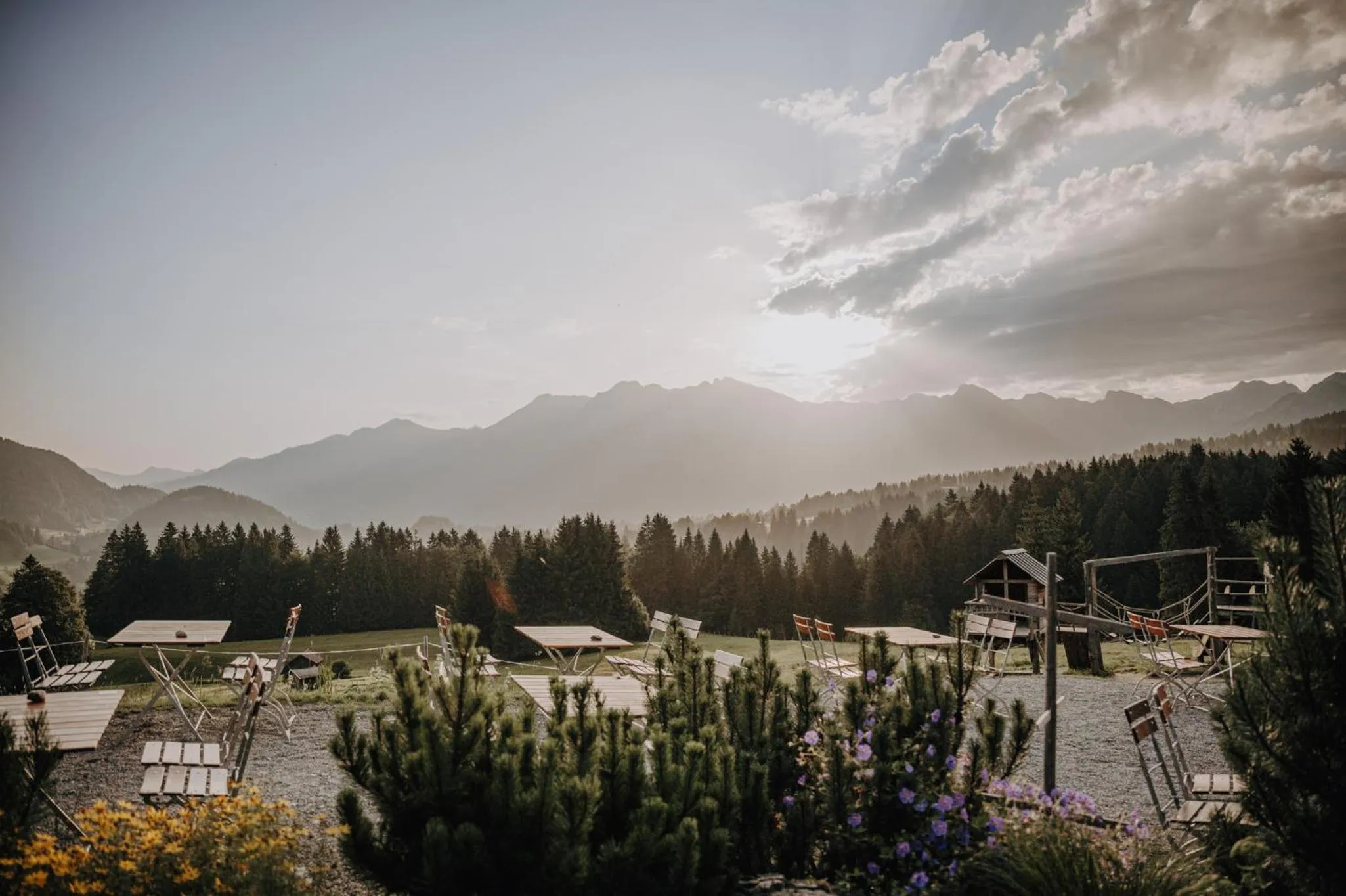 Children play ground in Alpe Dornach