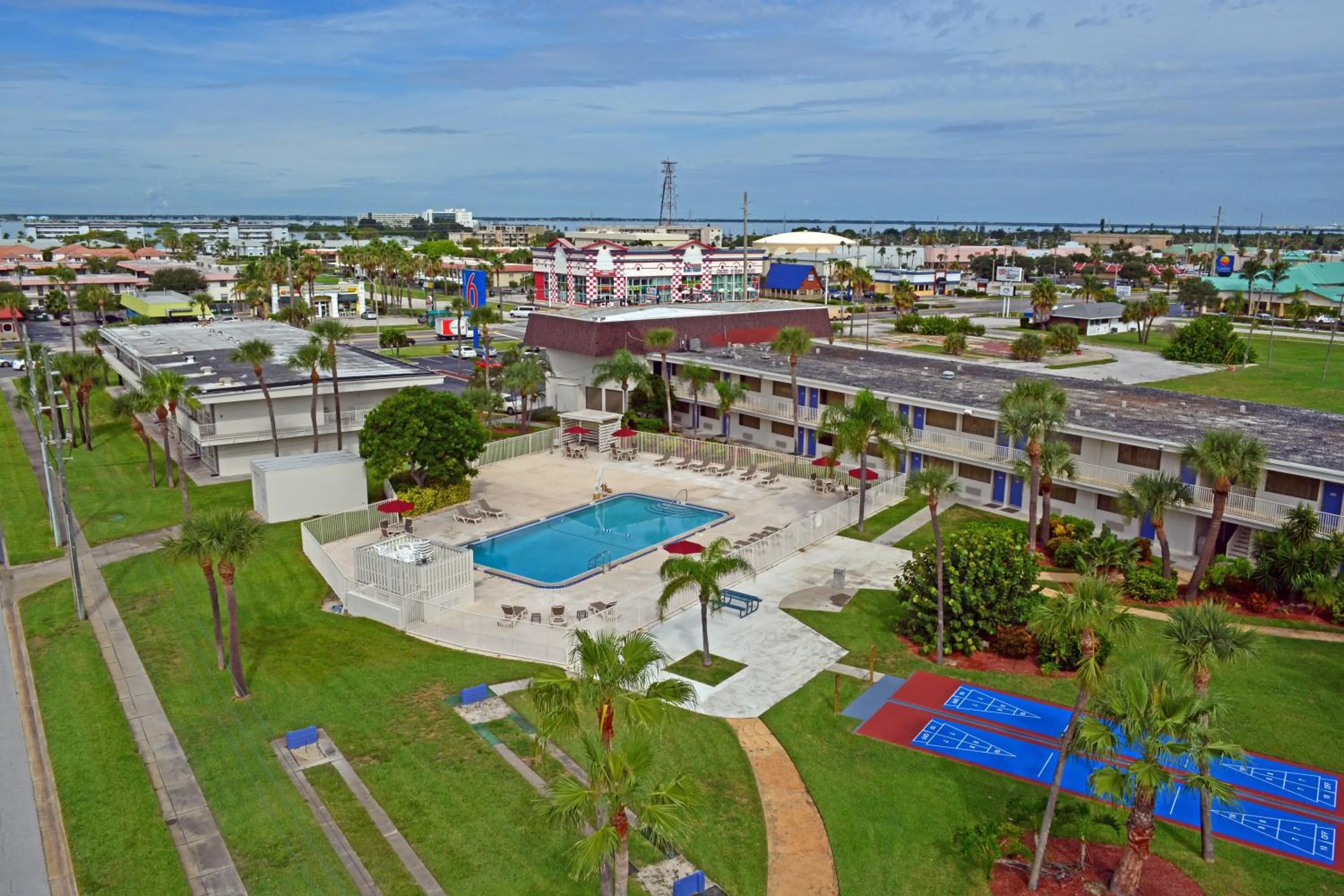 Swimming pool in Motel 6-Cocoa Beach, FL