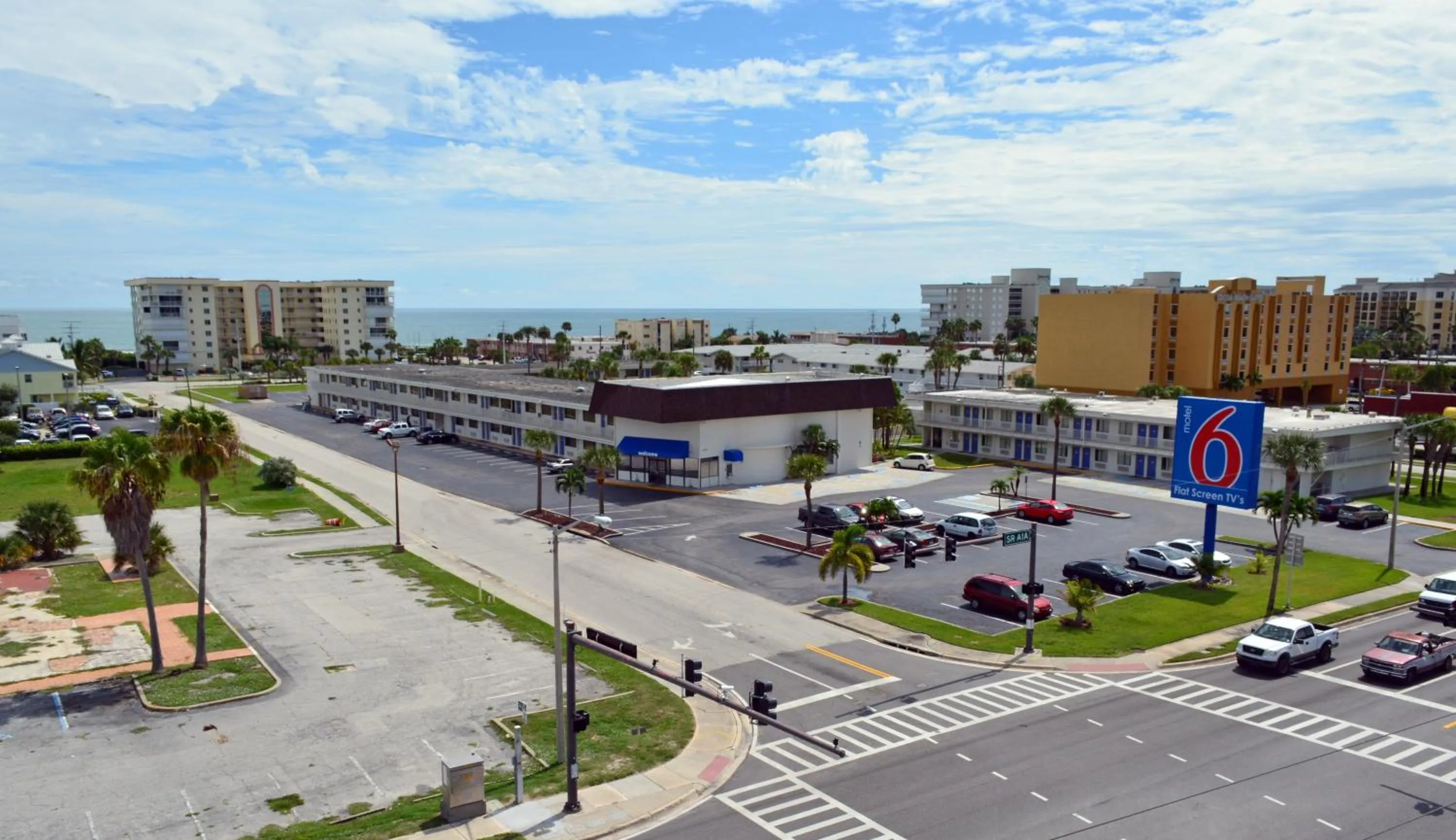Facade/entrance in Motel 6-Cocoa Beach, FL