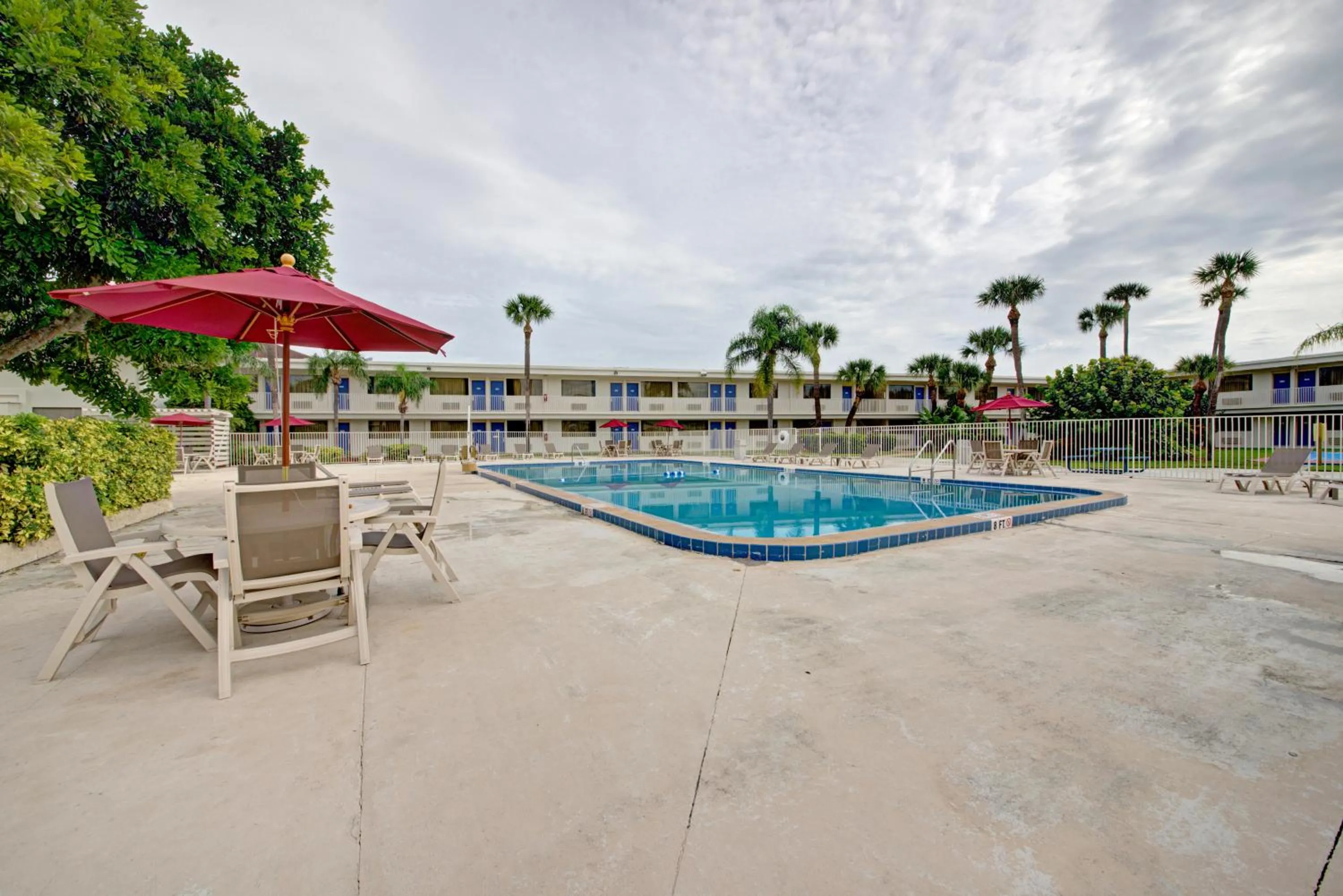 Swimming pool in Motel 6-Cocoa Beach, FL