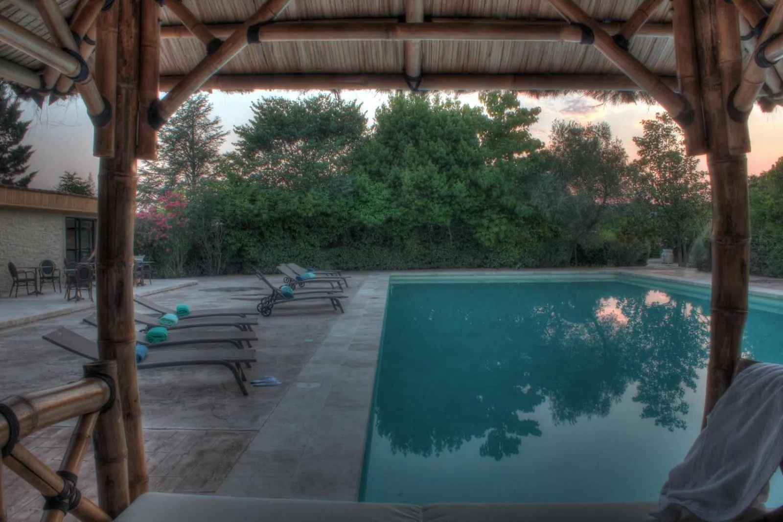 Patio, Swimming Pool in La Demeure de l'Arche