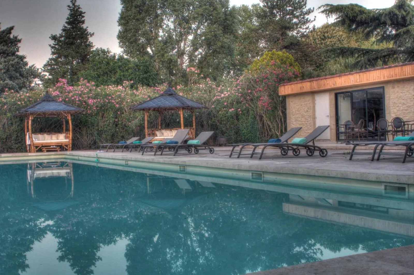 Patio, Swimming Pool in La Demeure de l'Arche