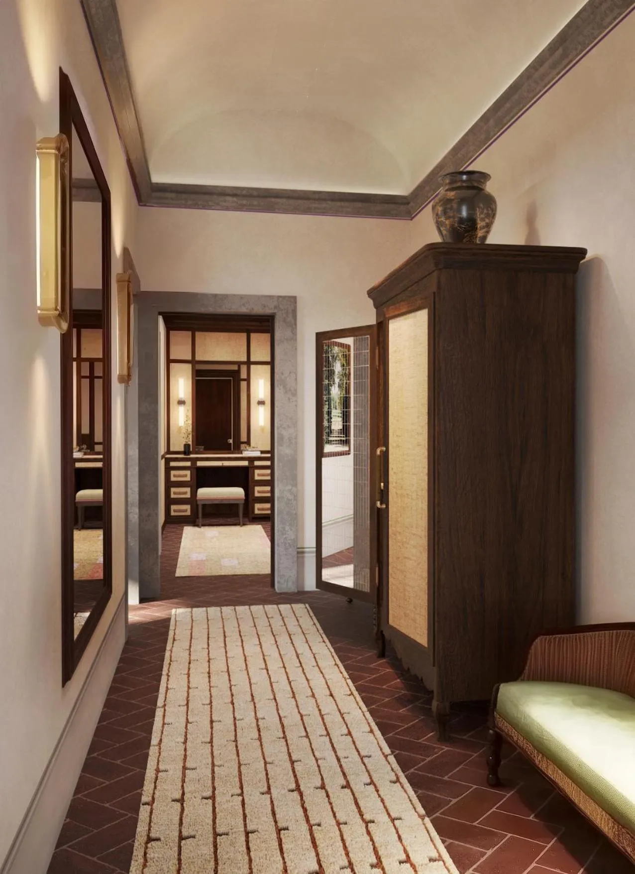 Seating area, Bed in Villa San Michele, A Belmond Hotel, Florence