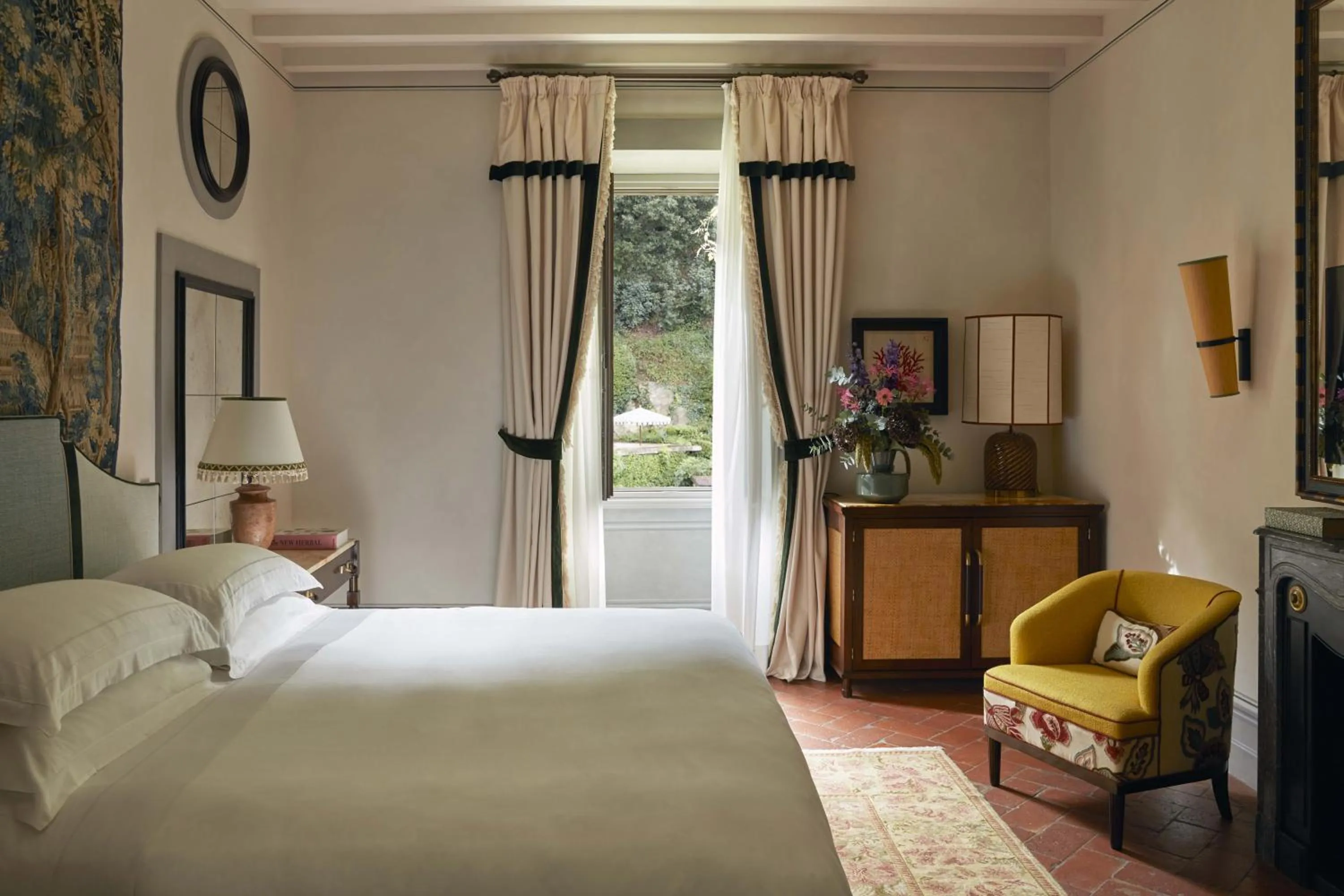 Bedroom, Bed in Villa San Michele, A Belmond Hotel, Florence