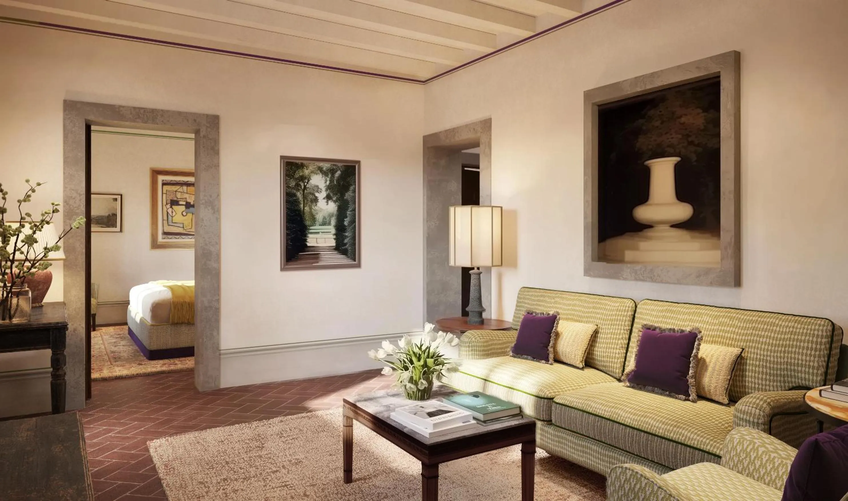 Living room in Villa San Michele, A Belmond Hotel, Florence