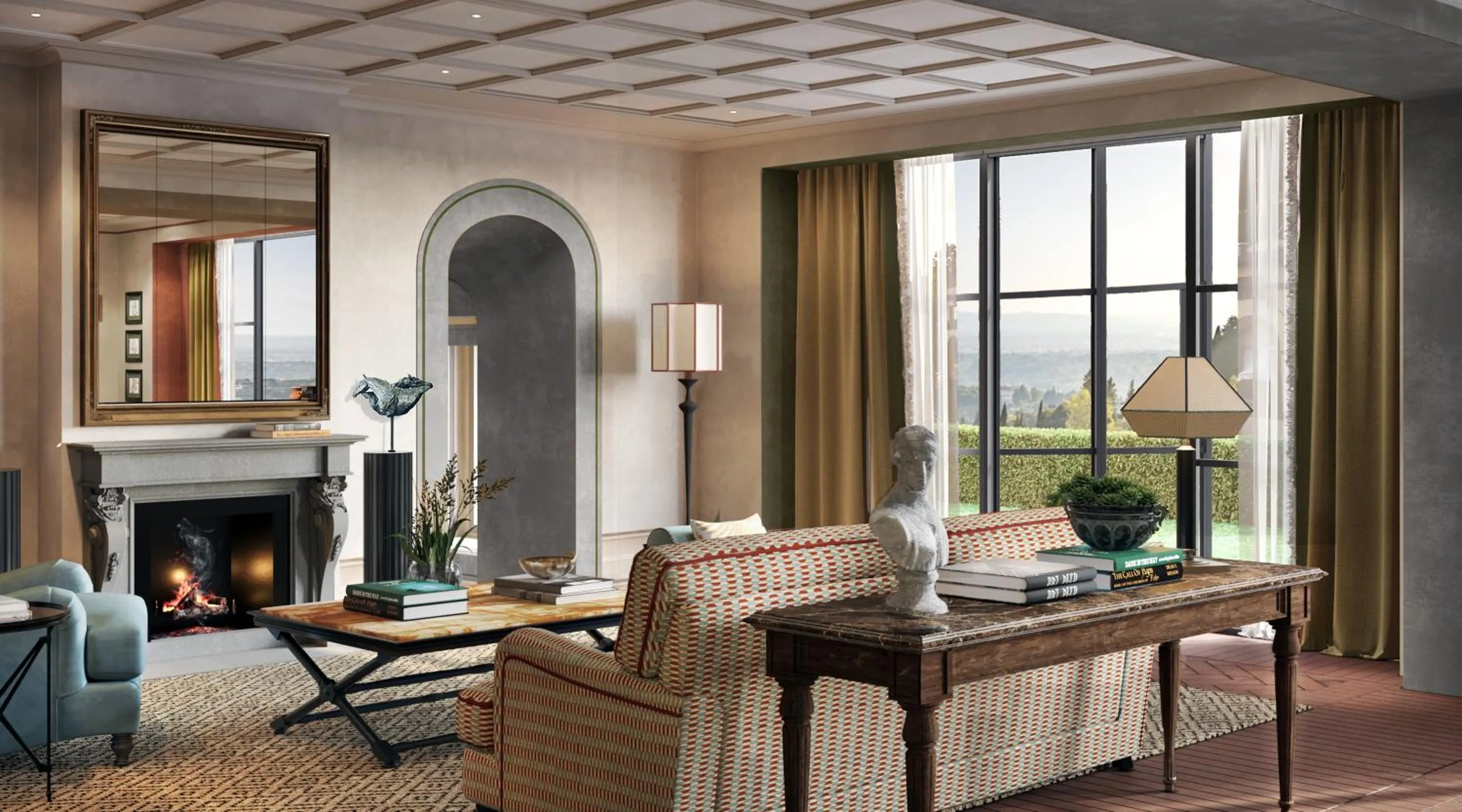 Living room in Villa San Michele, A Belmond Hotel, Florence