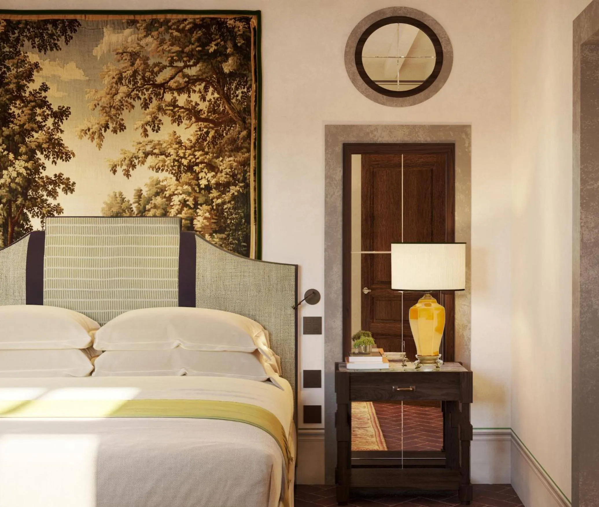 Bedroom, Bed in Villa San Michele, A Belmond Hotel, Florence