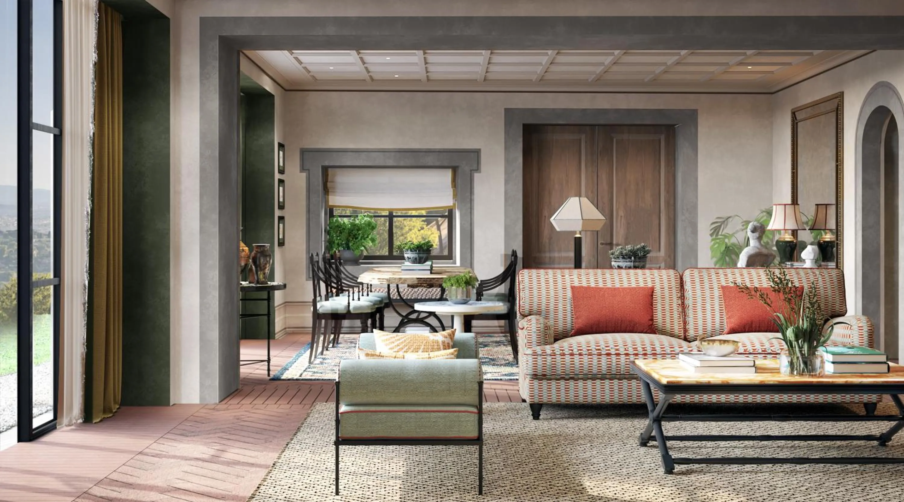 Living room in Villa San Michele, A Belmond Hotel, Florence