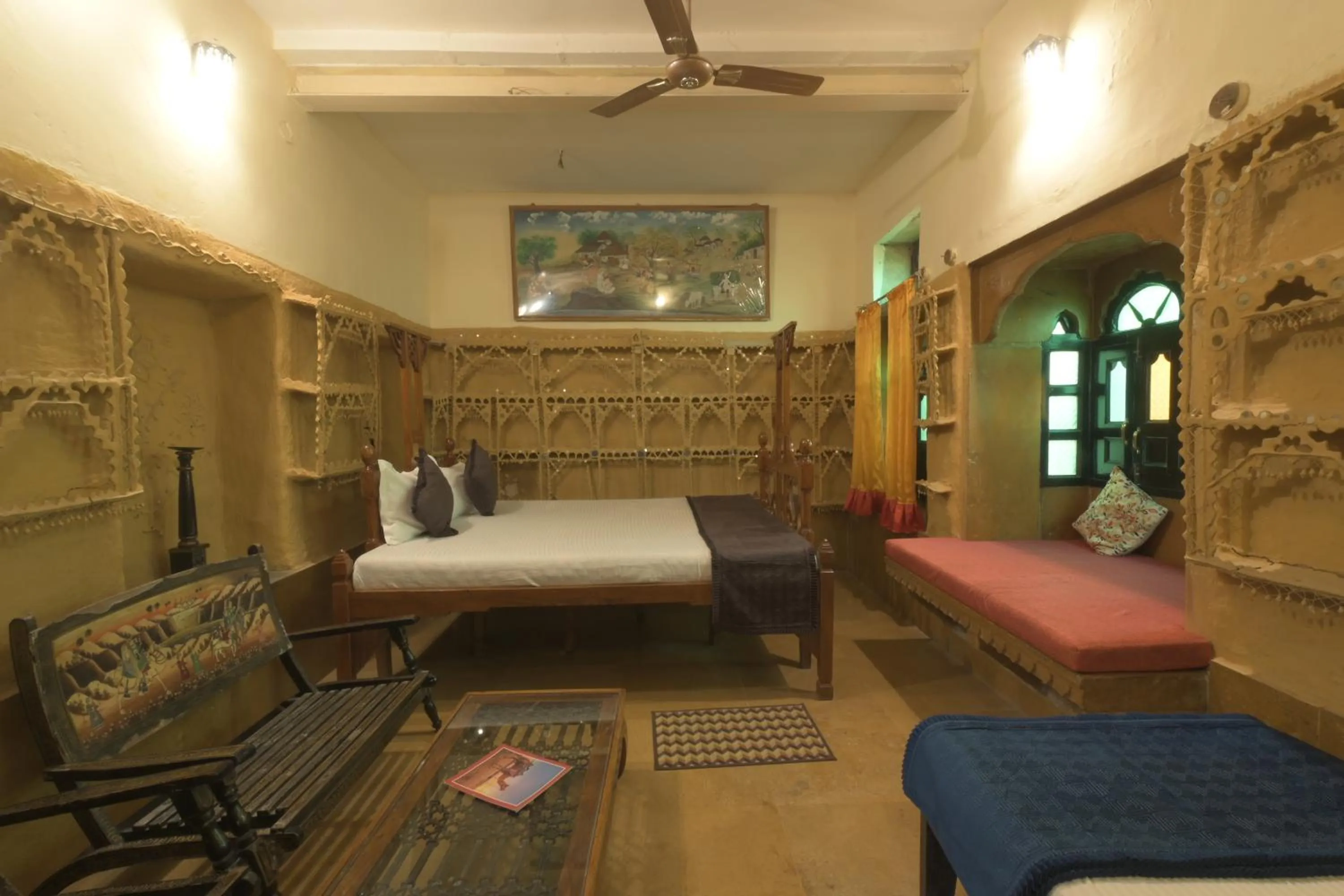 Bed in Deepak Hotel & Restaurant