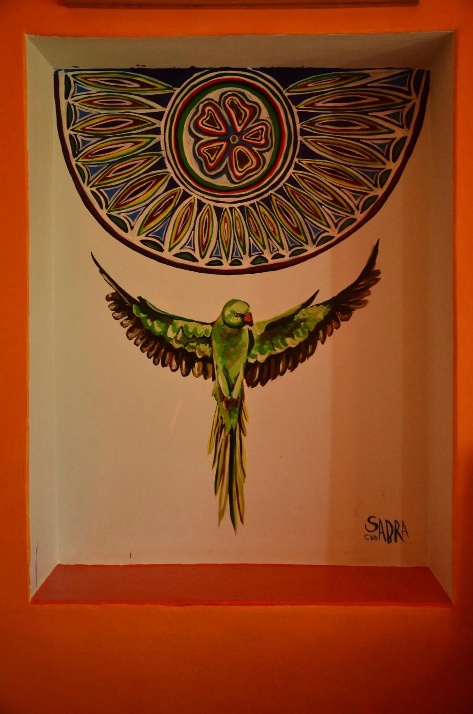 Decorative detail in Deepak Hotel & Restaurant