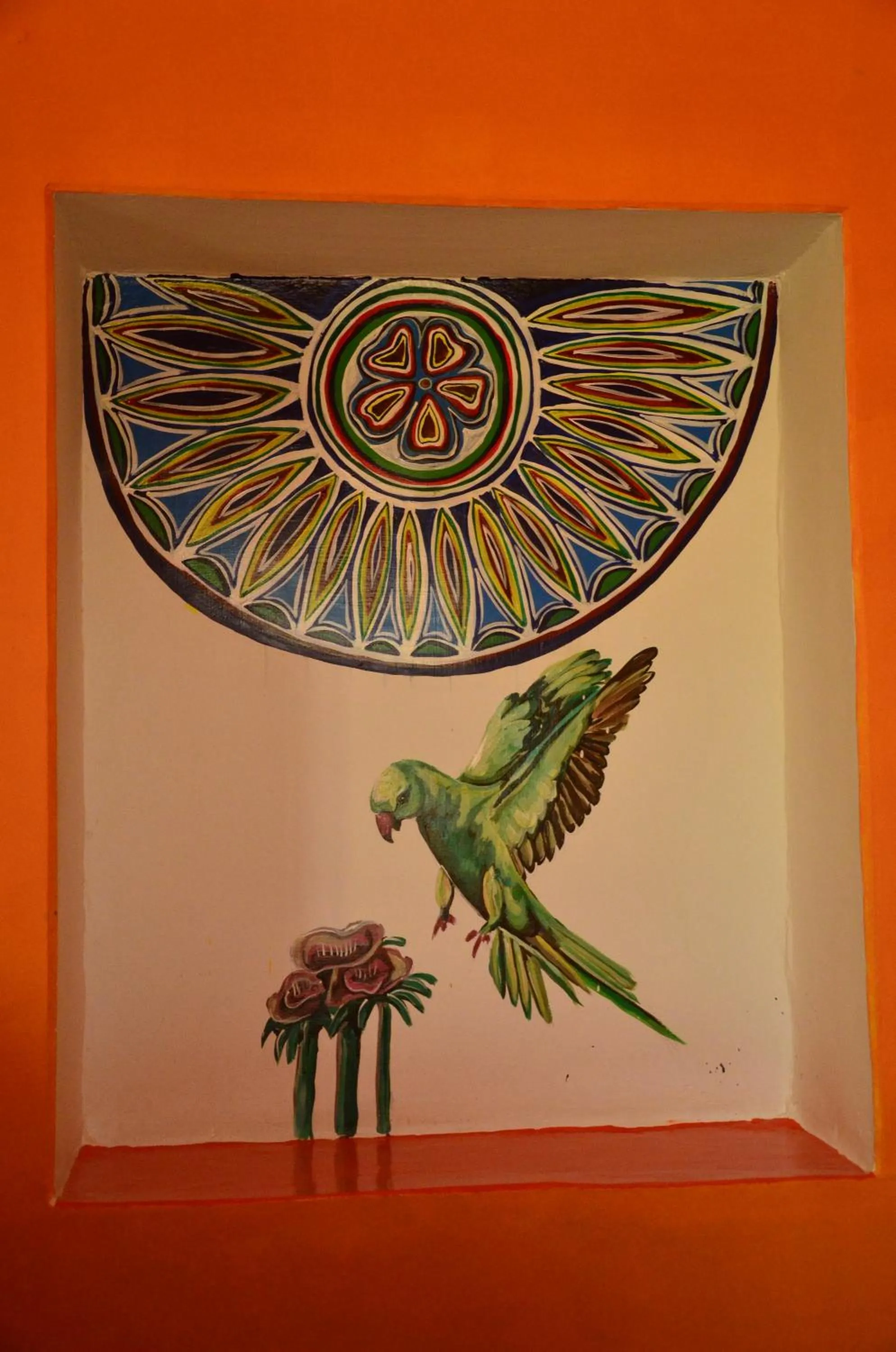 Decorative detail in Deepak Hotel & Restaurant