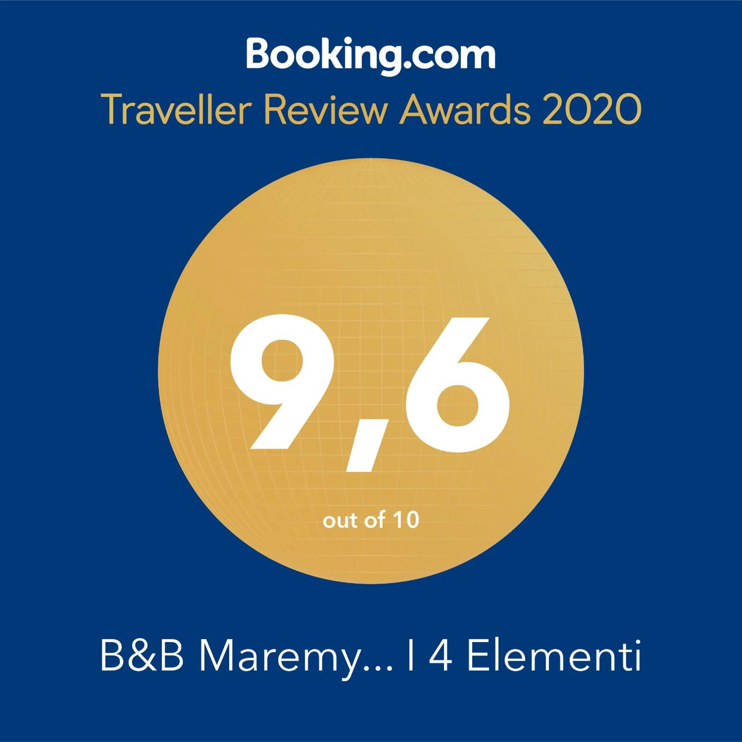 Certificate/Award in B&B Maremy... I 4 Elementi