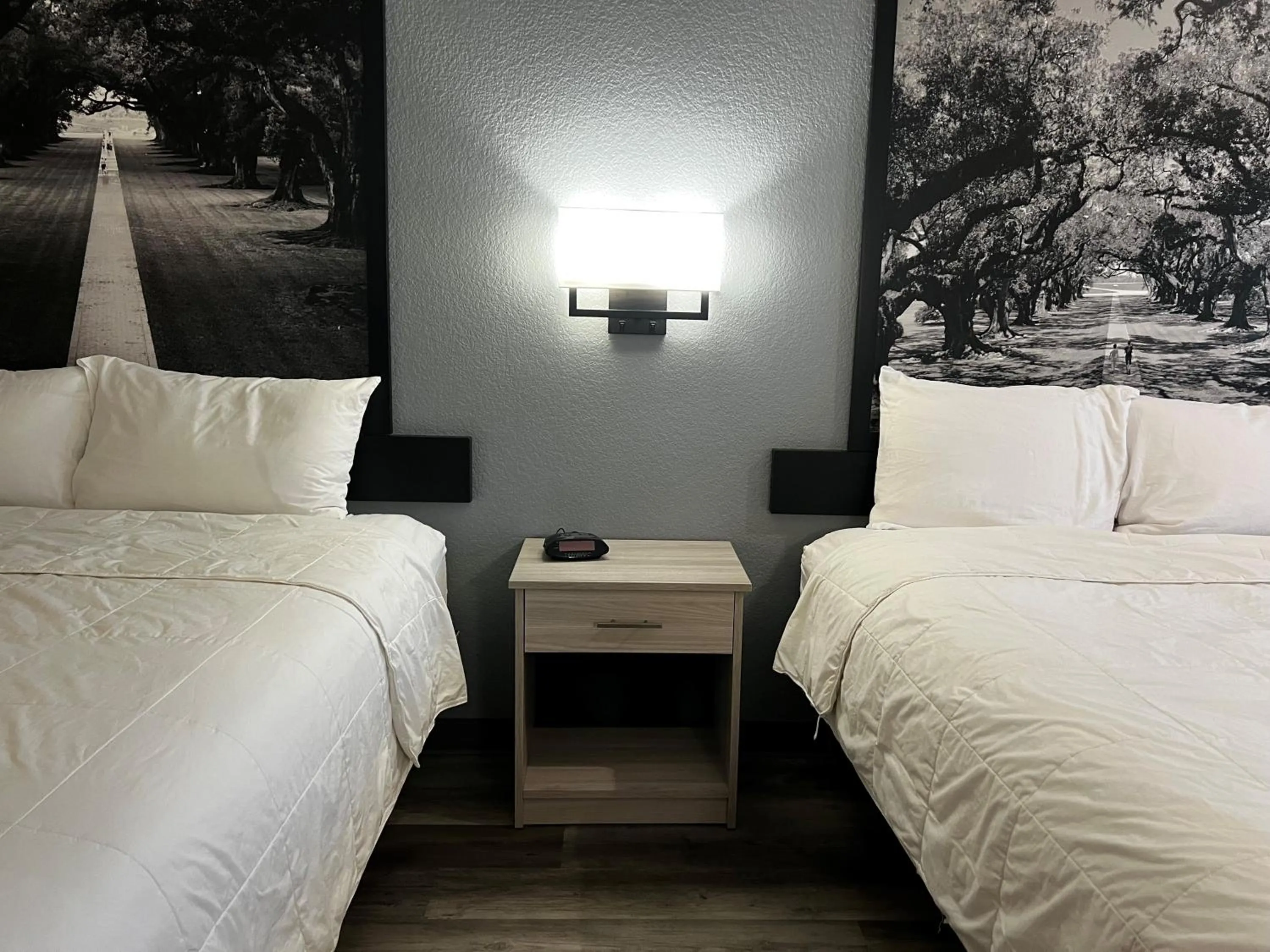 Bed in Super 8 by Wyndham Rosenberg TX