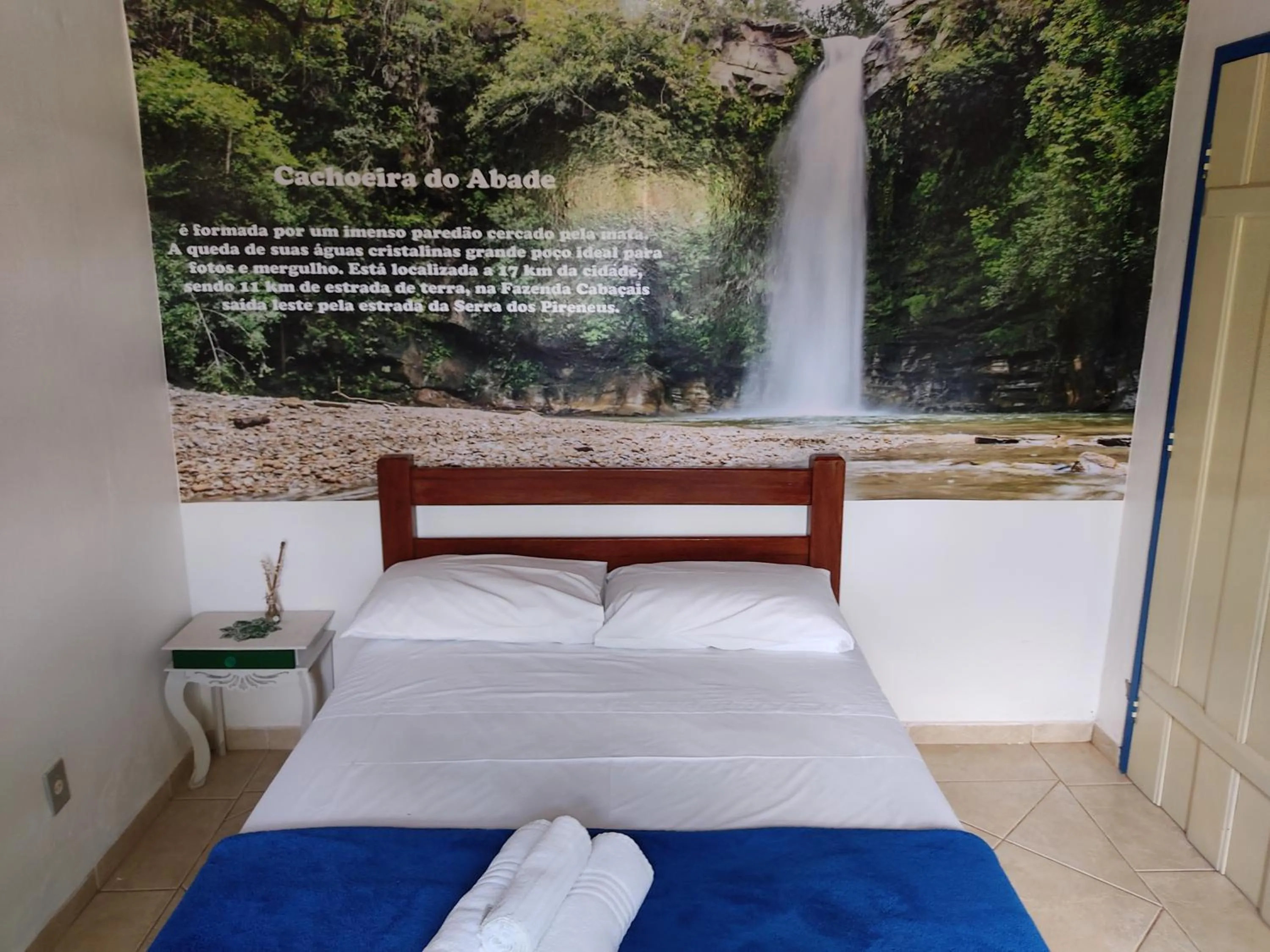Bed in Pousada Colonial