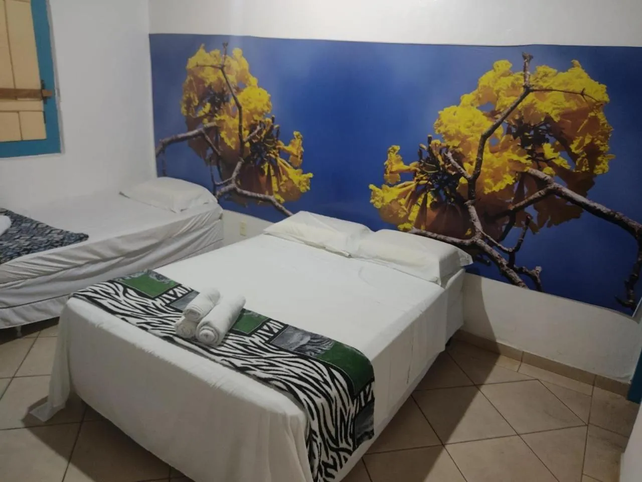 Bed in Pousada Colonial