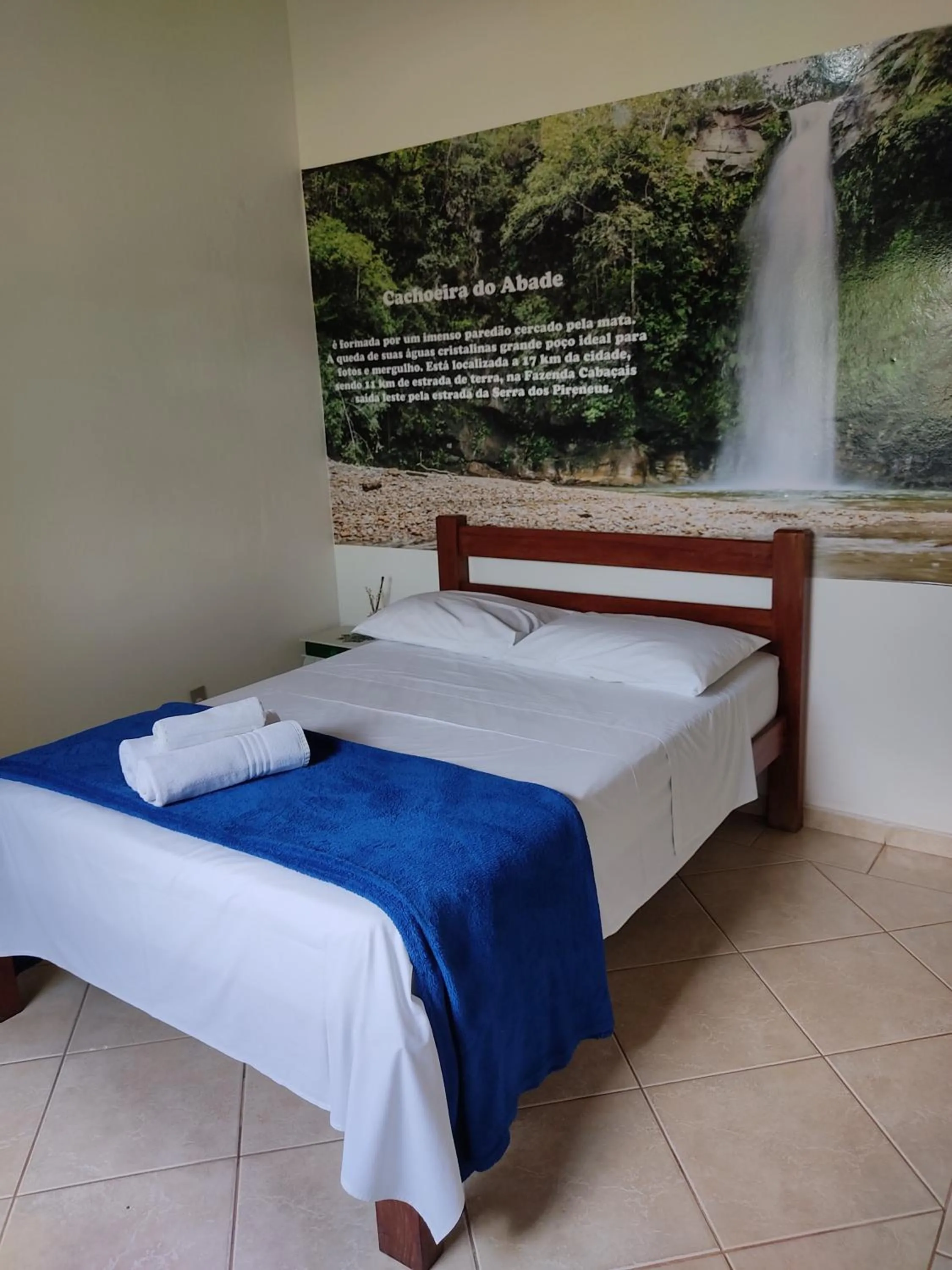 Bed in Pousada Colonial