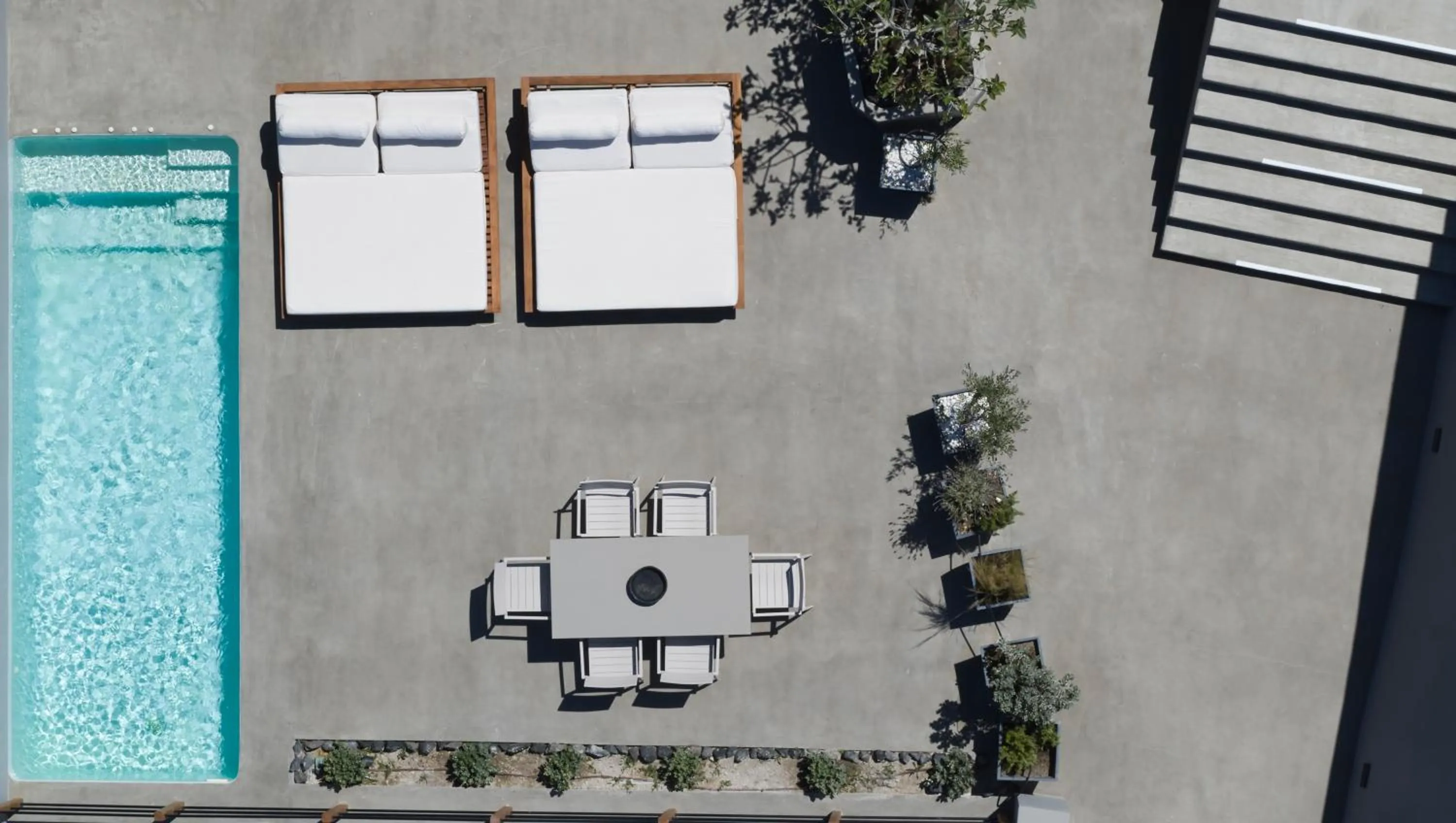 Bird's eye view in Melidonia Suites