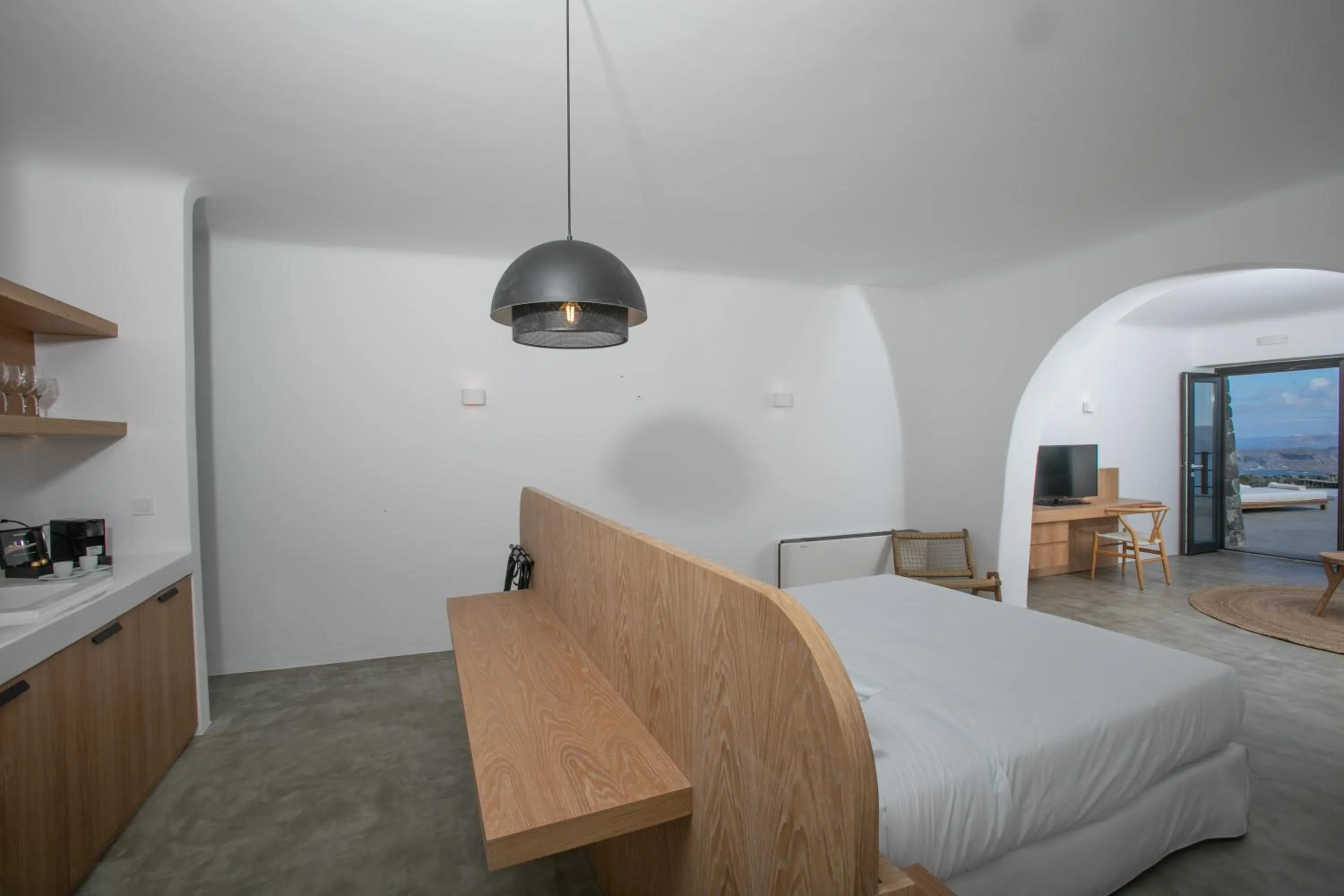 Bed in Melidonia Suites