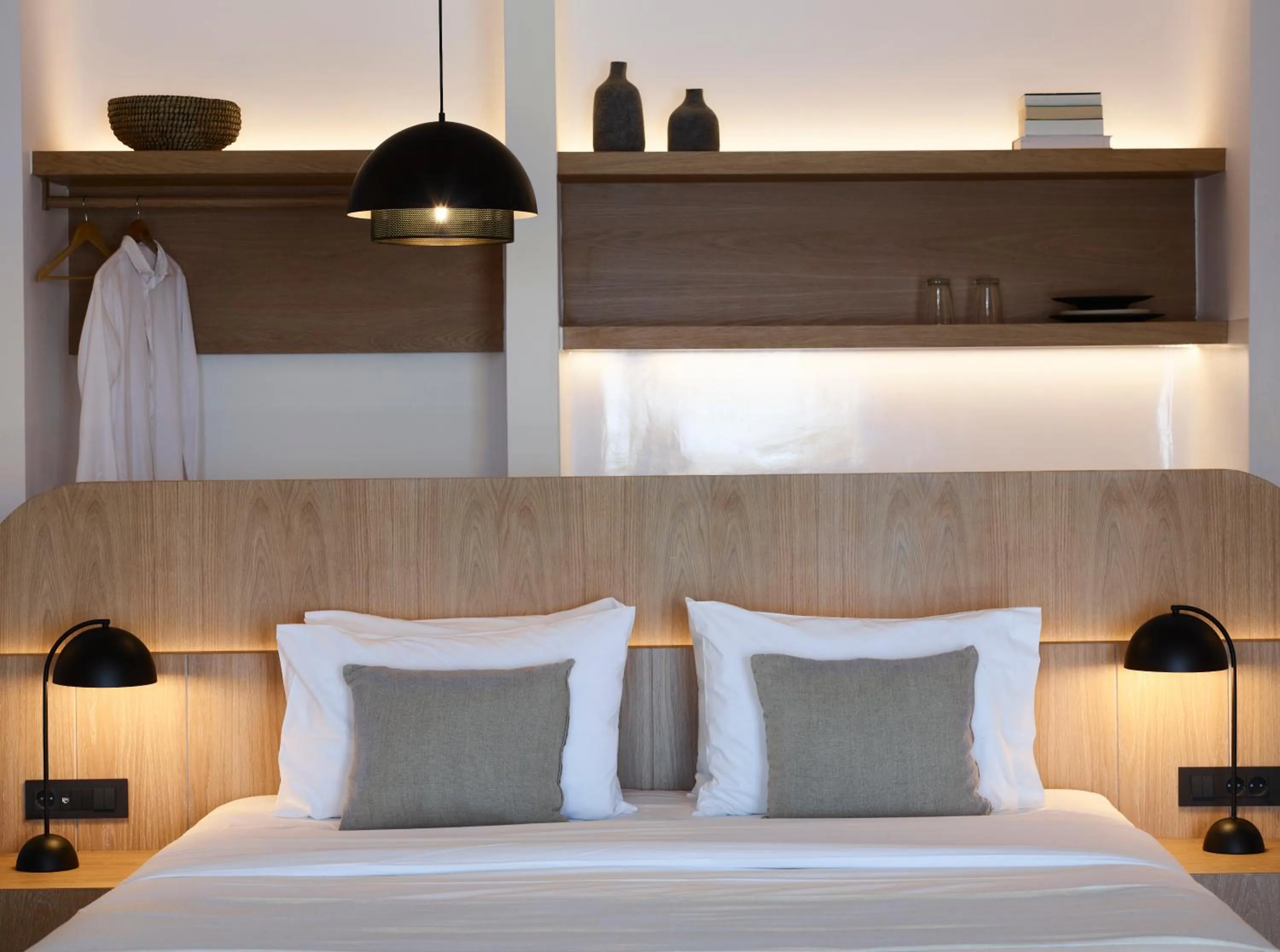 Bed in Melidonia Suites