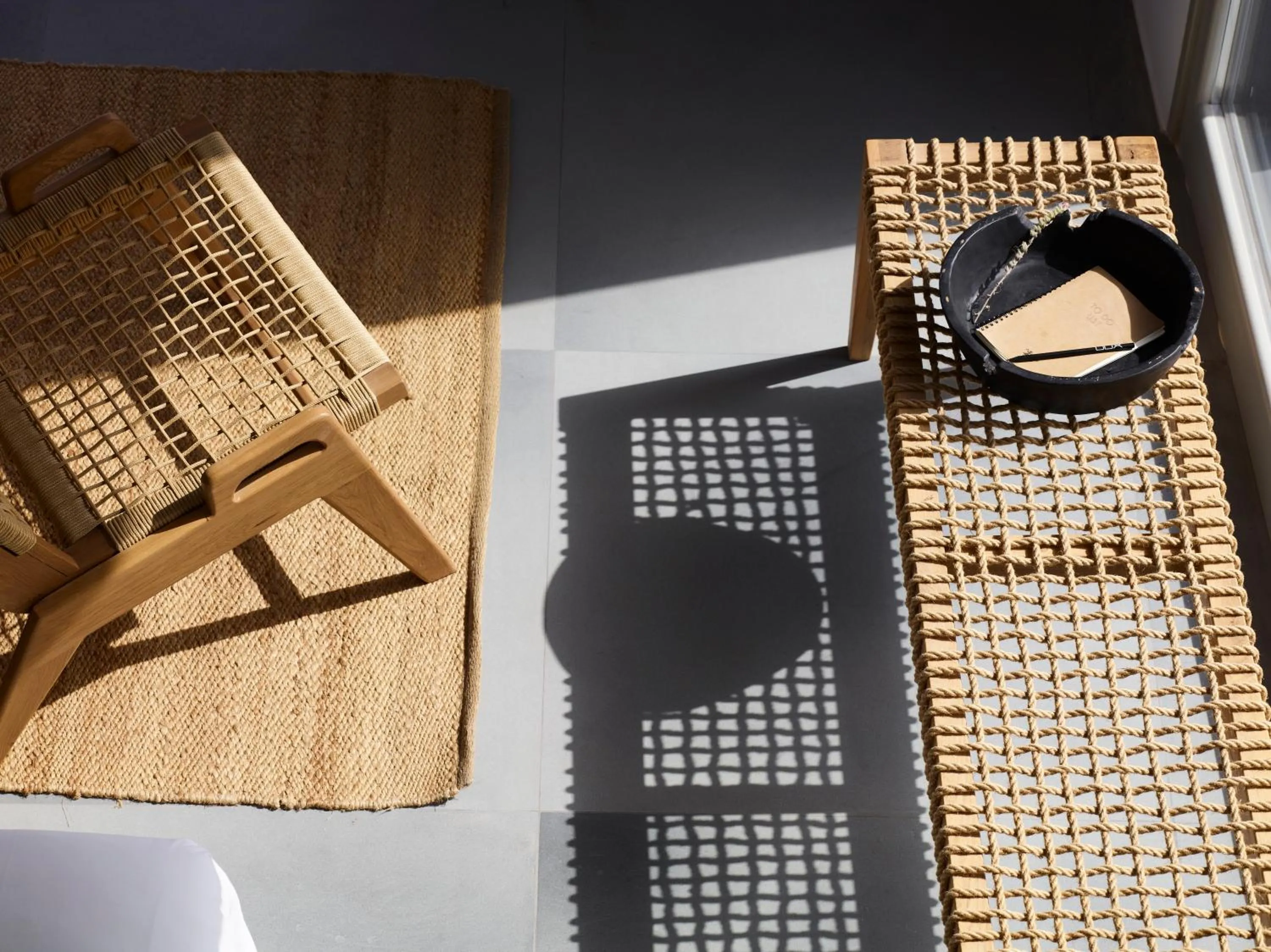 Seating area in Melidonia Suites