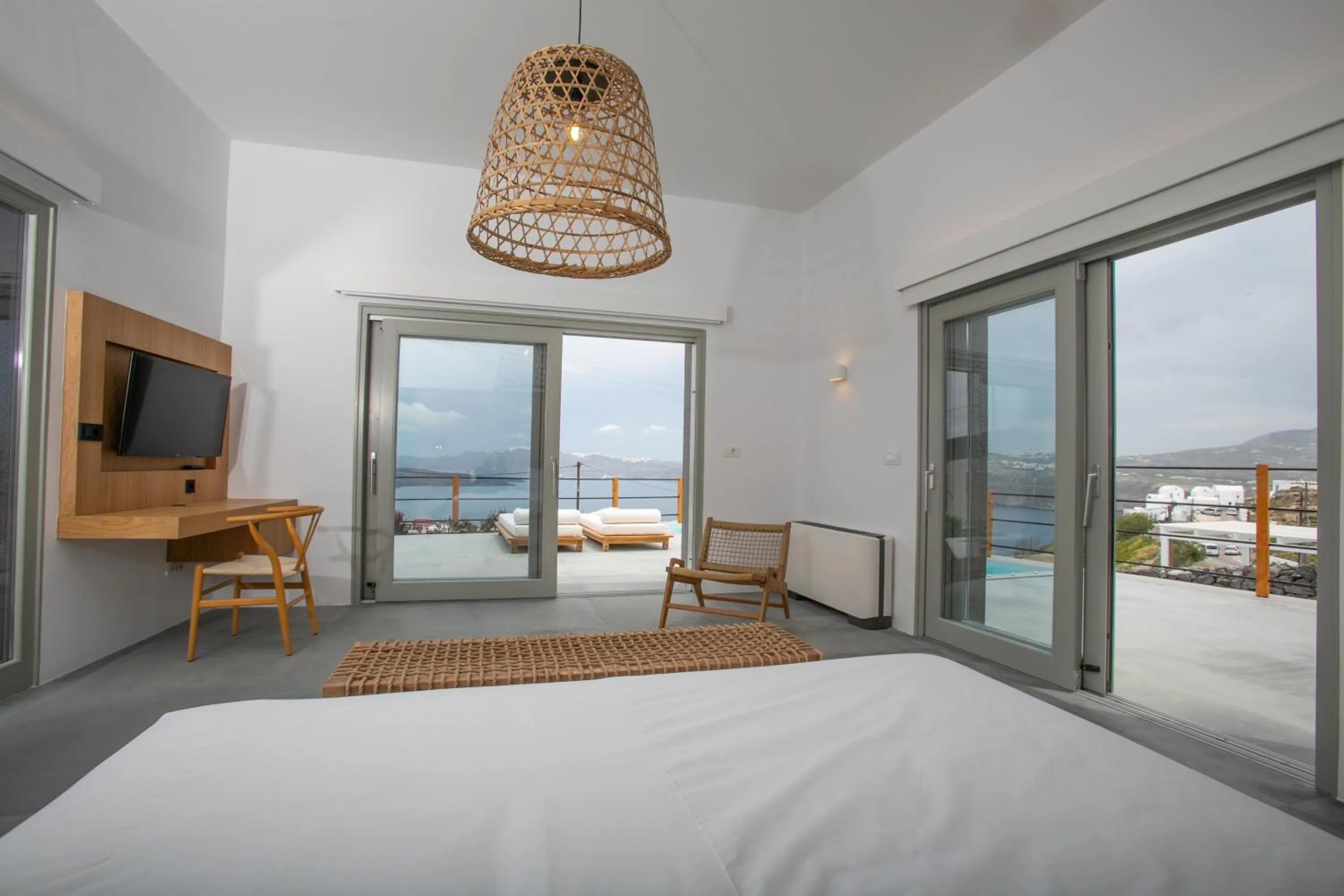 Bed in Melidonia Suites