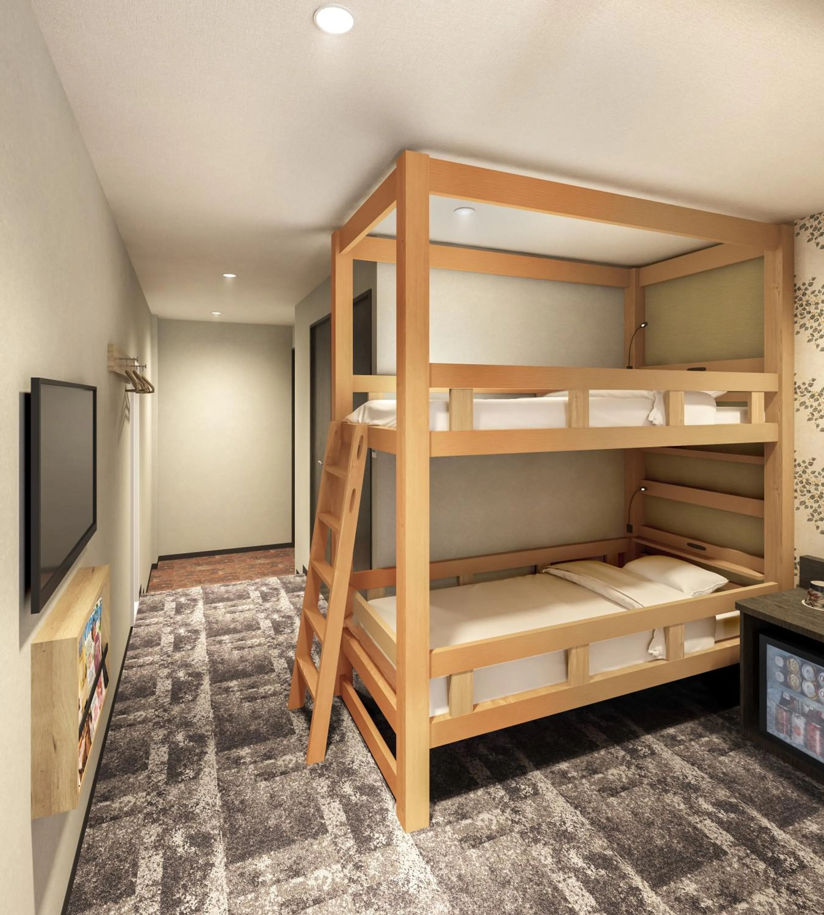 bunk bed, Bed in Court Hotel Fukuoka Tenjin