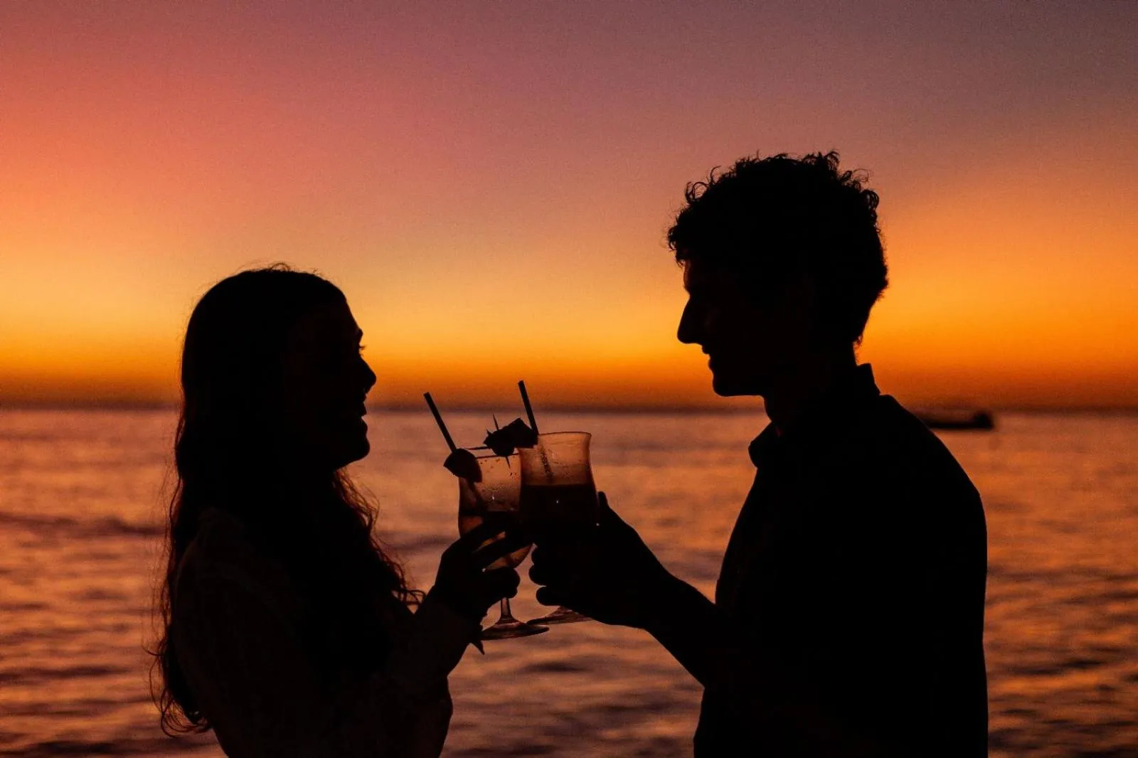 Sunset in Blue Lagoon Beach Resort