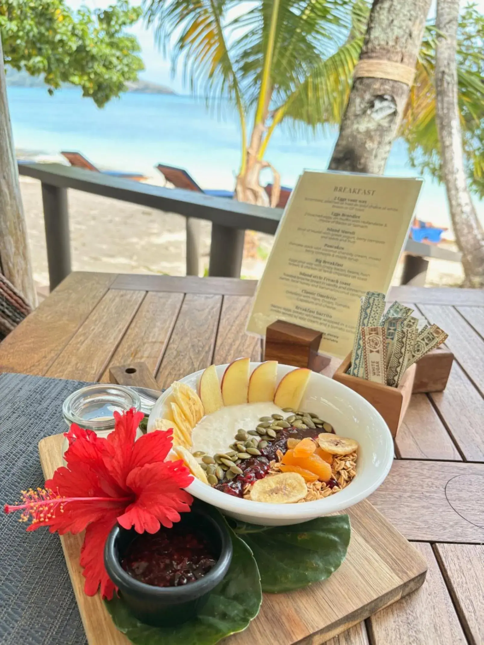 Breakfast in Blue Lagoon Beach Resort Breakfast in Blue Lagoon Beach Resort