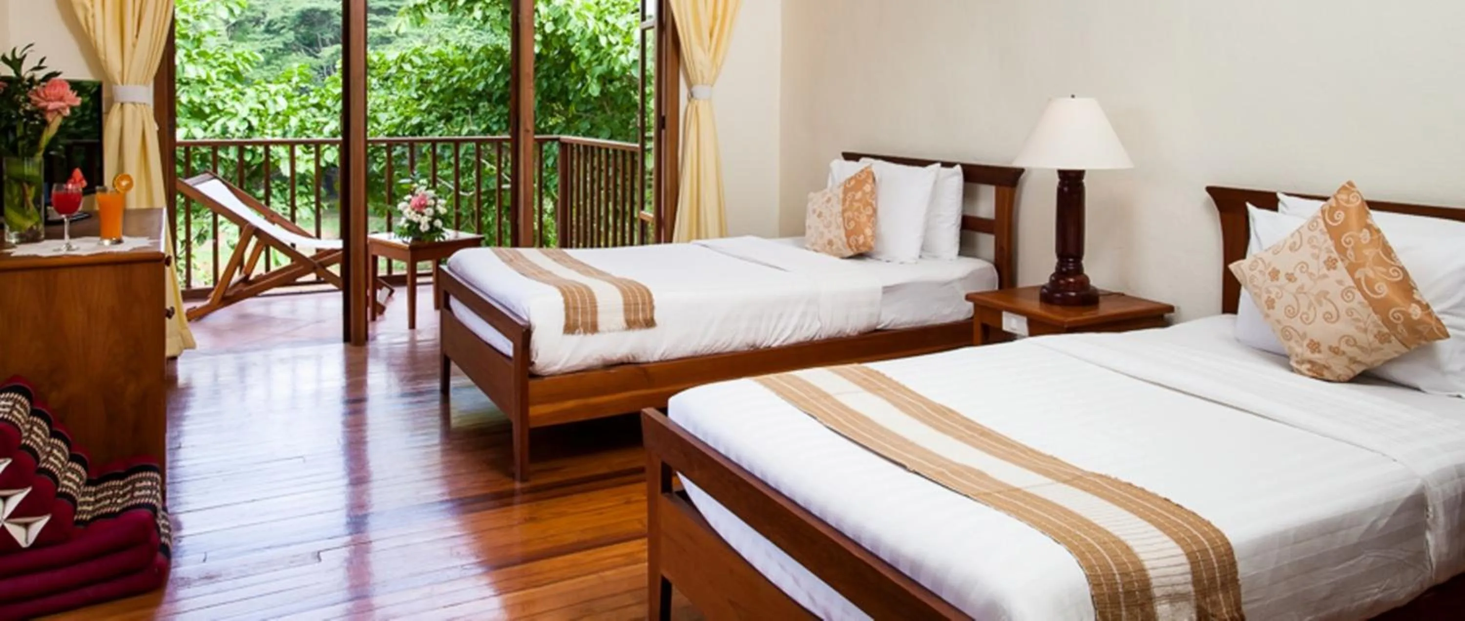 Bed in Riverhouse Resort