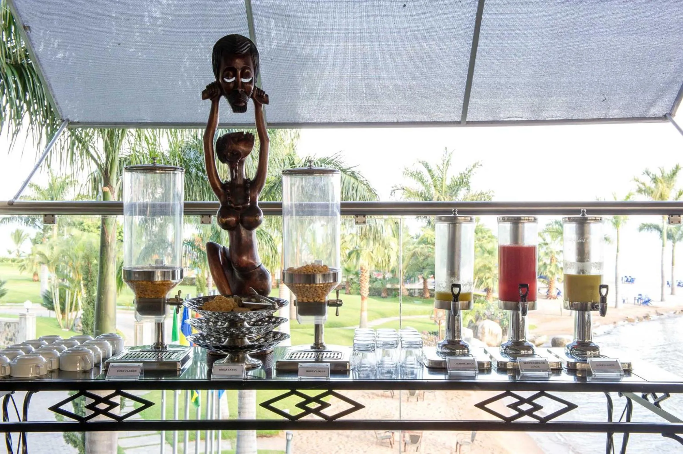 Buffet breakfast in Malaika Beach Resort