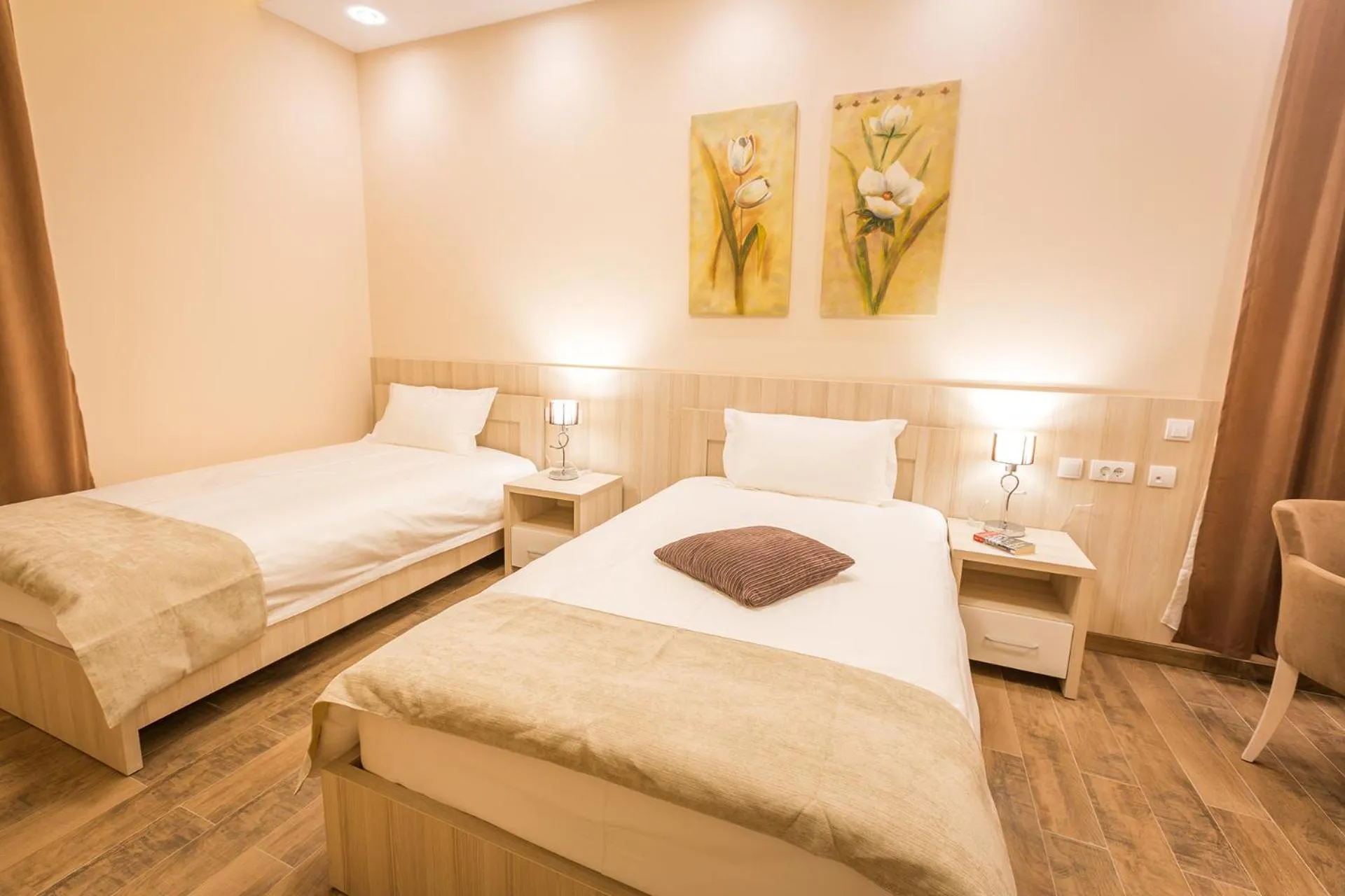 Bed in Hotel Mar Garni