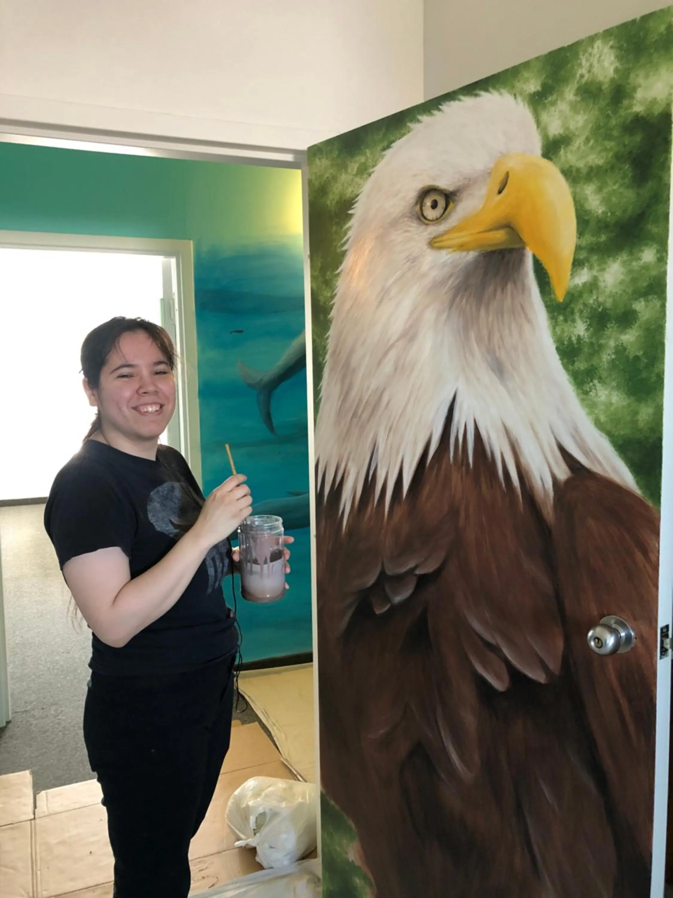 Decorative detail in IceBerg Inn