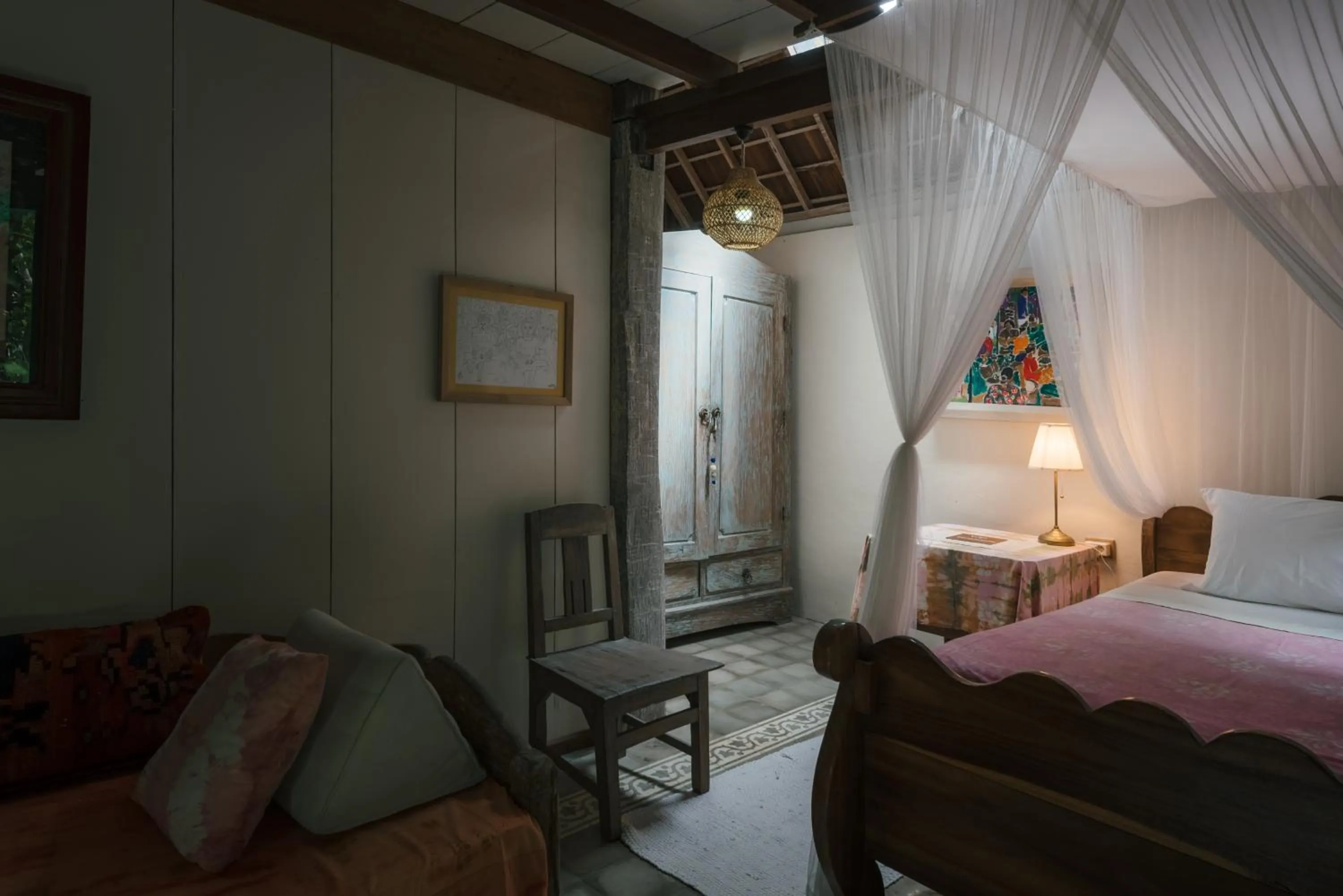 Bed in Pondok Pisang Candidasa