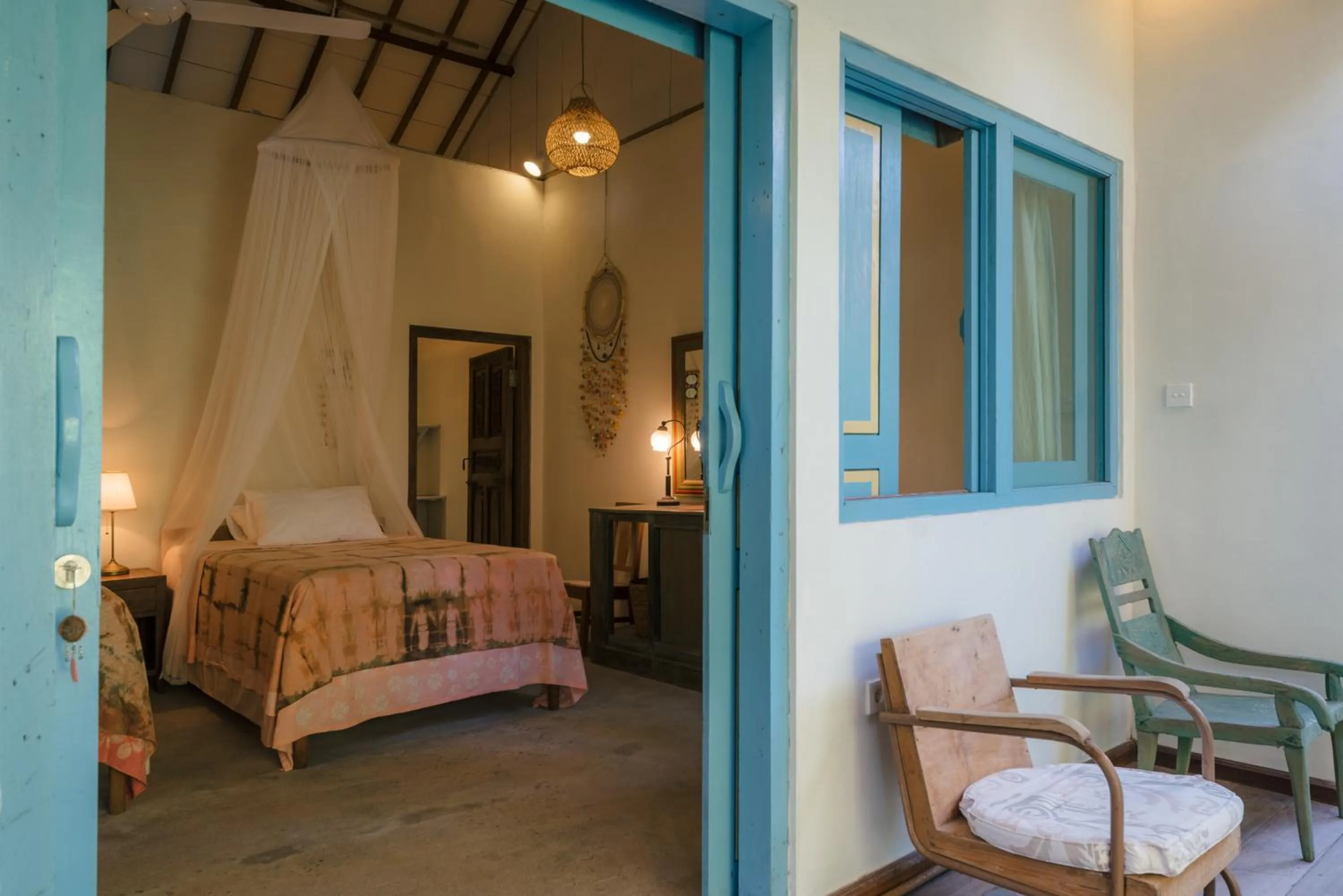 Balcony/Terrace, Bed in Pondok Pisang Candidasa