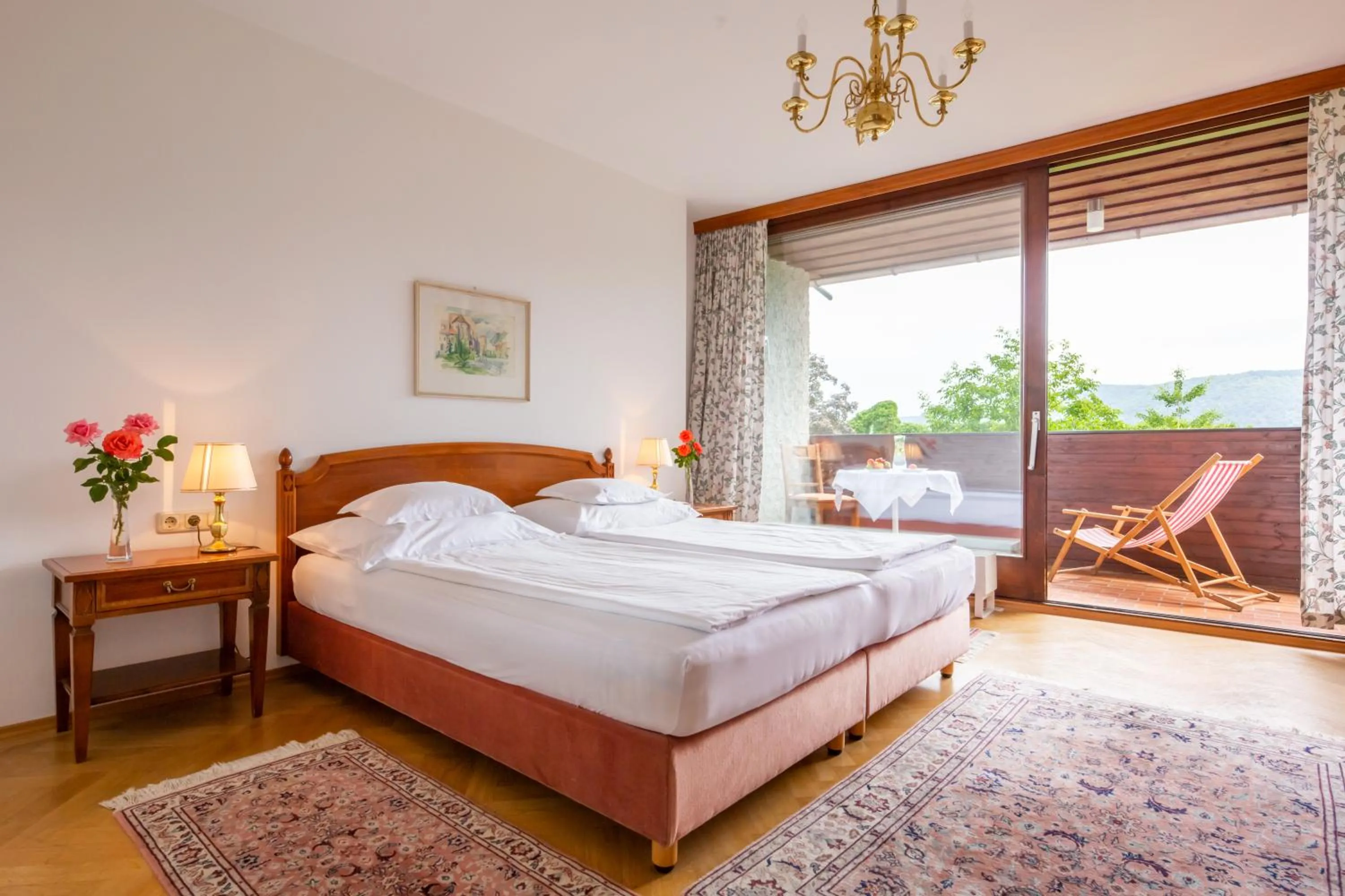 Bed in Hotel Richard Löwenherz