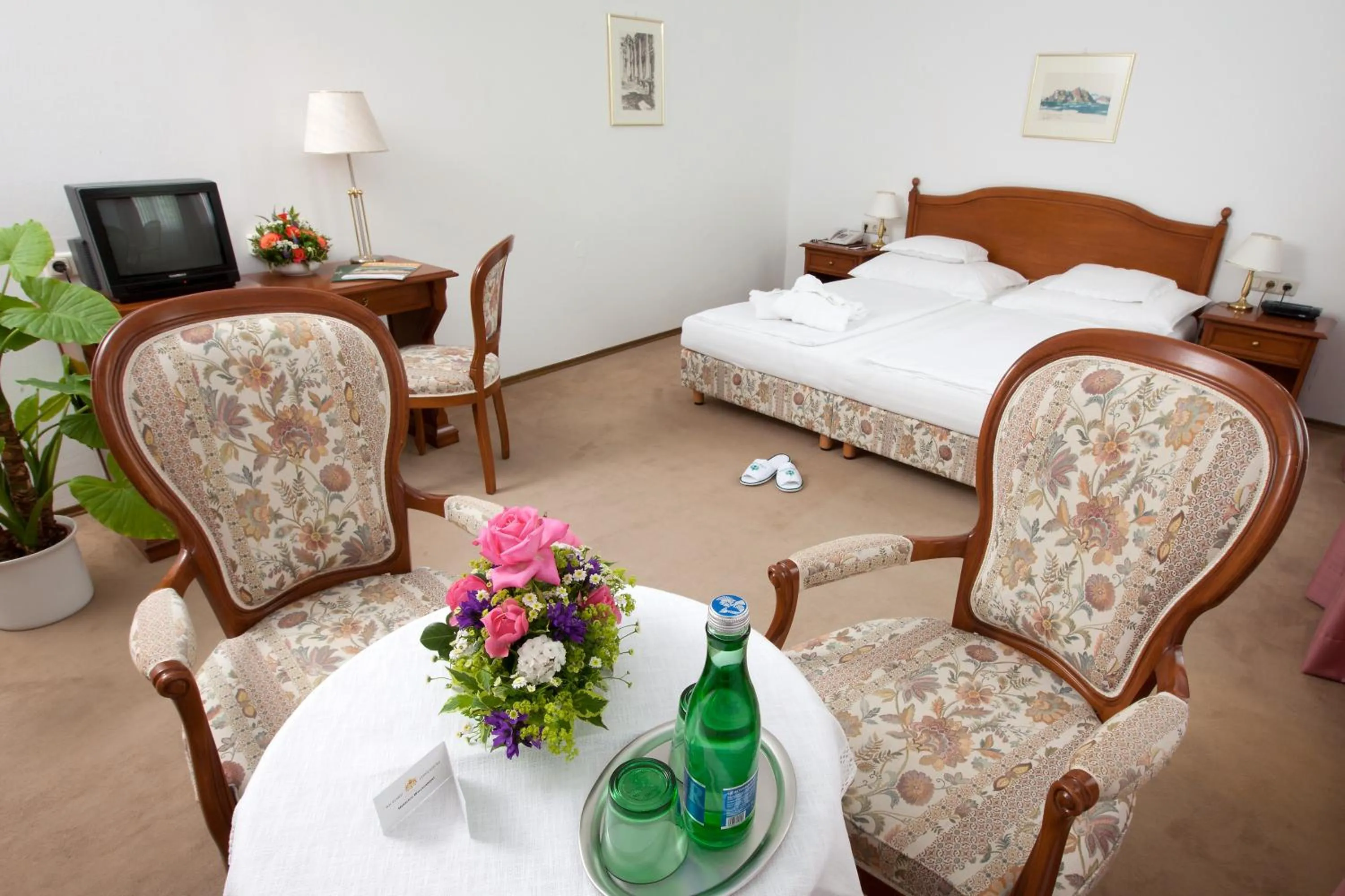 Bed in Hotel Richard Löwenherz