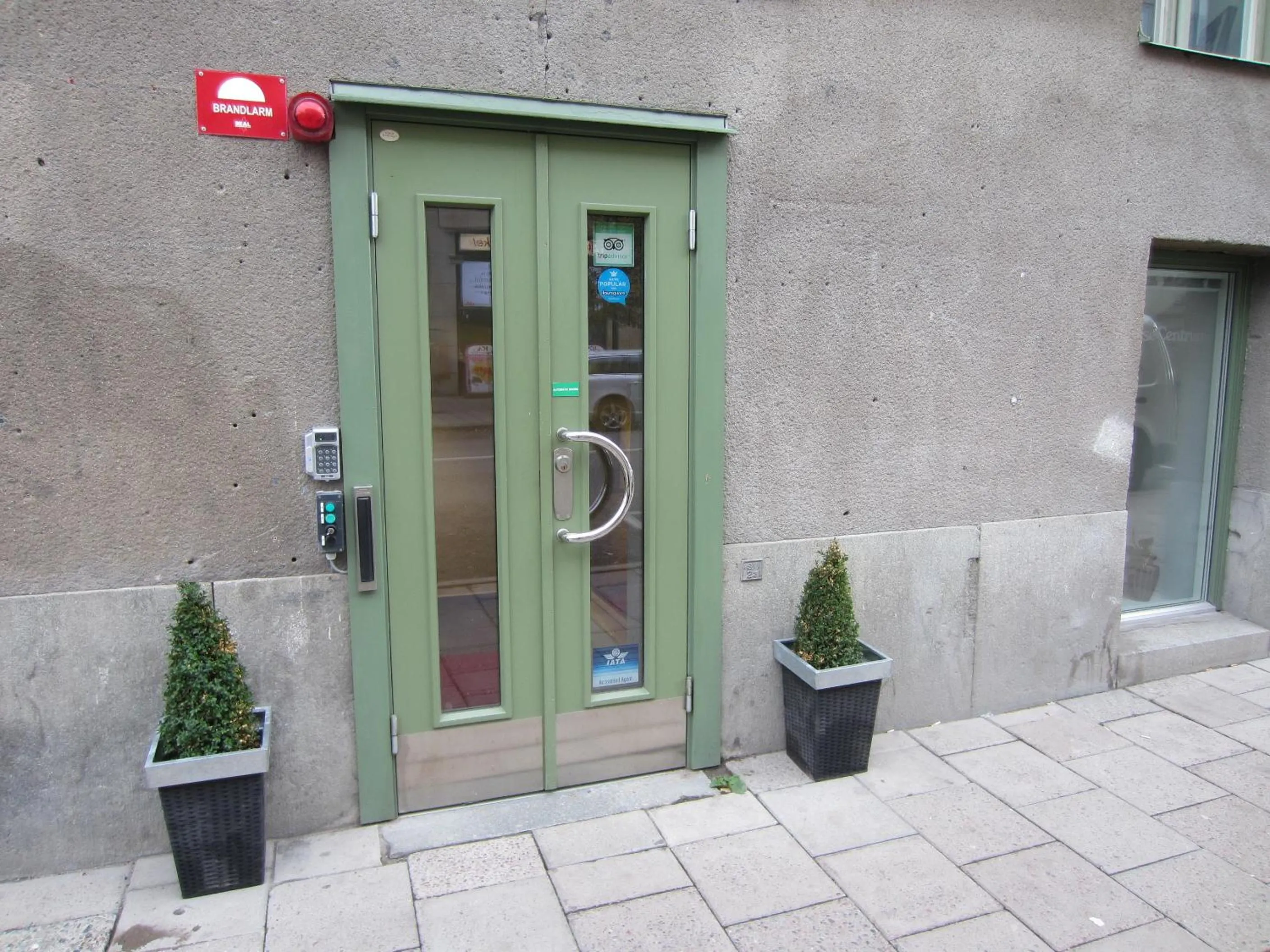 Facade/entrance in Hostel Dalagatan