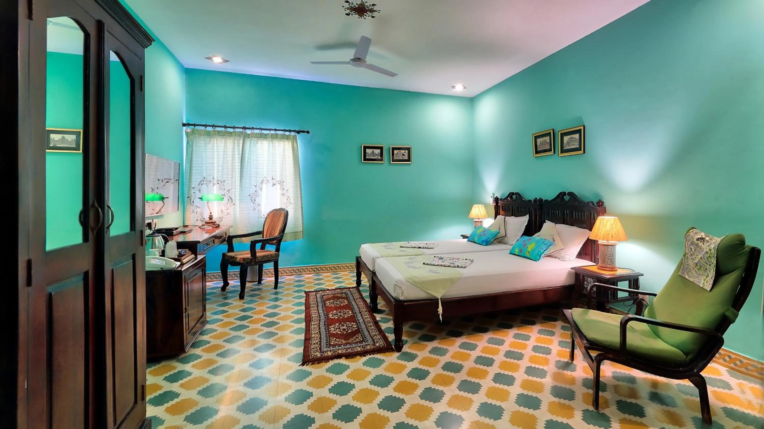 Bedroom, Bed in Ikaki Niwas - A Heritage Boutique Hotel