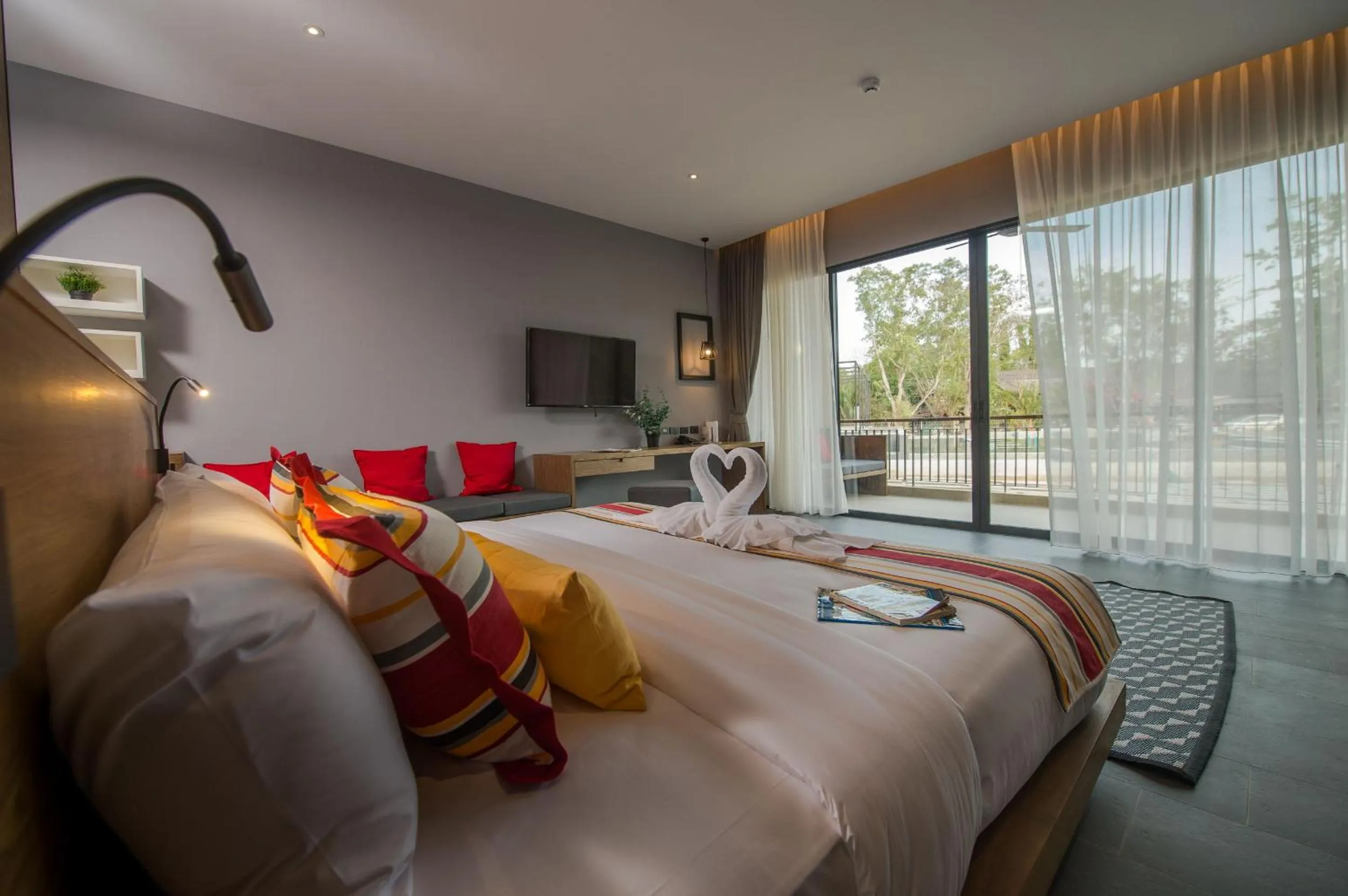 Bed in The Gallery Hotel Nai Harn