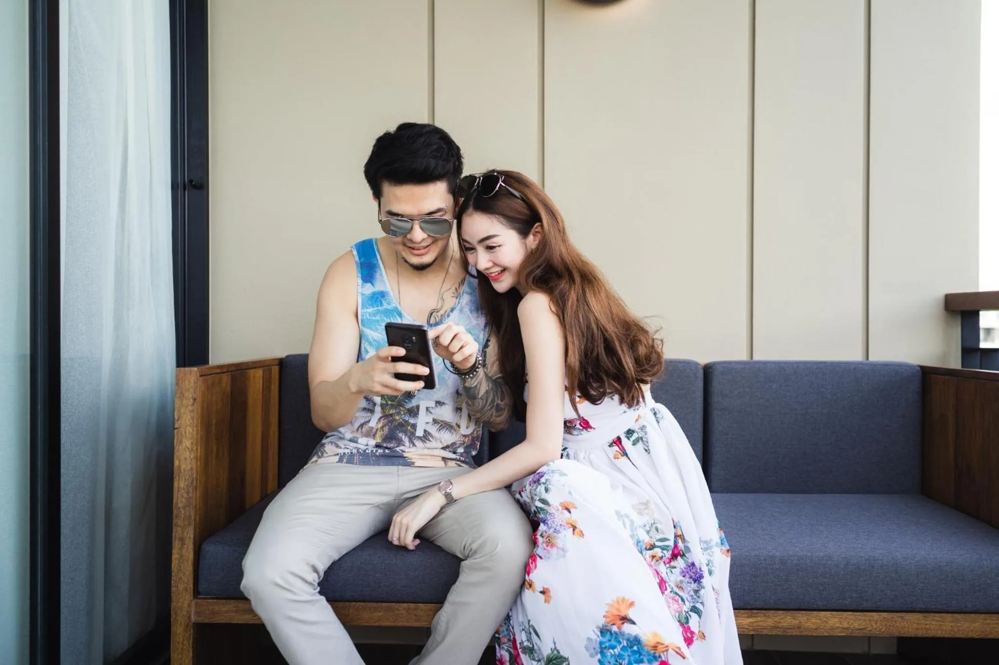 People in The Gallery Hotel Nai Harn